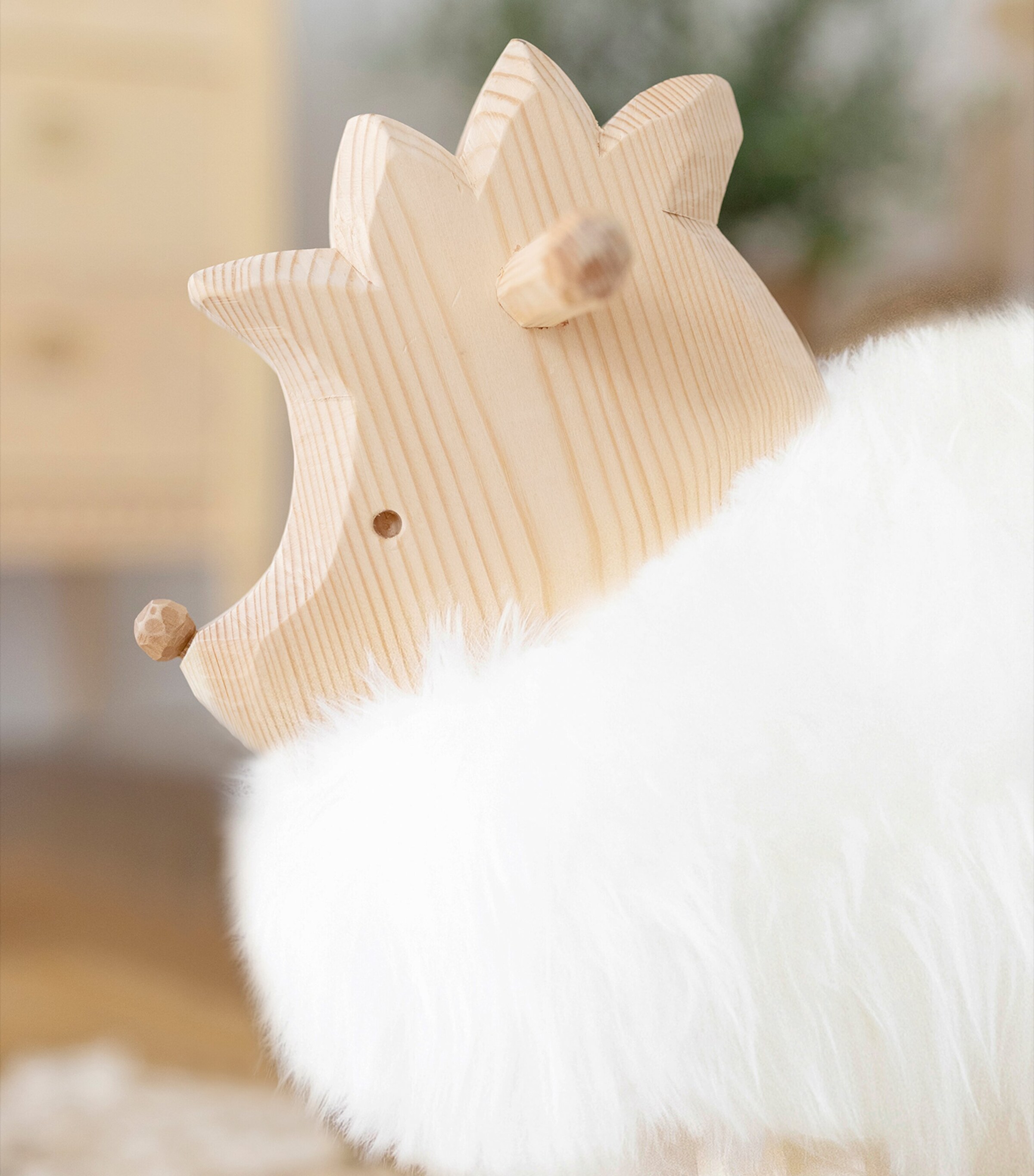 Léon The Hedgehog Rocking Toy 17 NATUREL Image 4