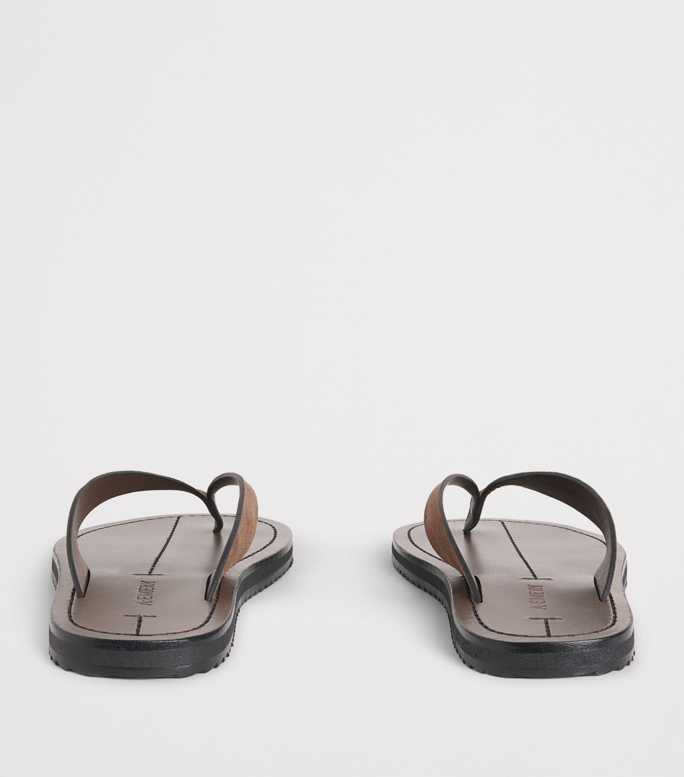 Leather Flora Flip Flops CEDAR SUEDE Image 4