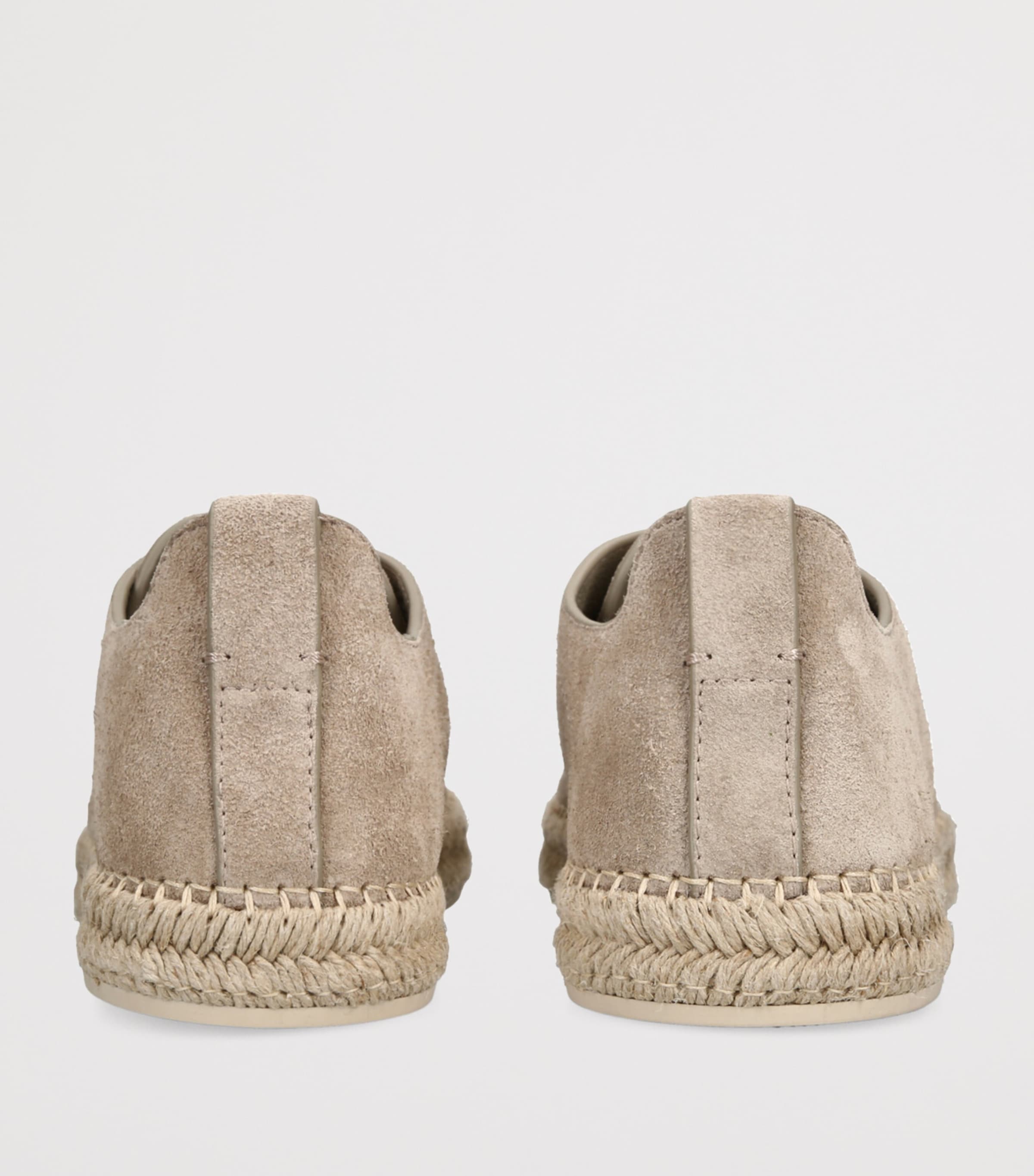 Suede Triple Stitch Espadrilles GREY Image 2