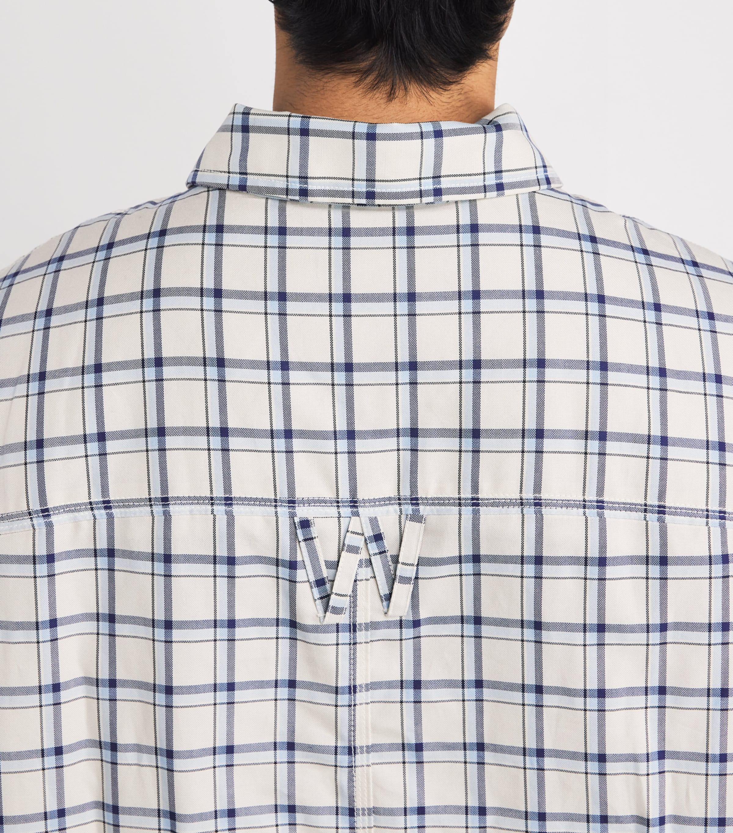 Check Quilted Overshirt LIGHT BLUE Image 6