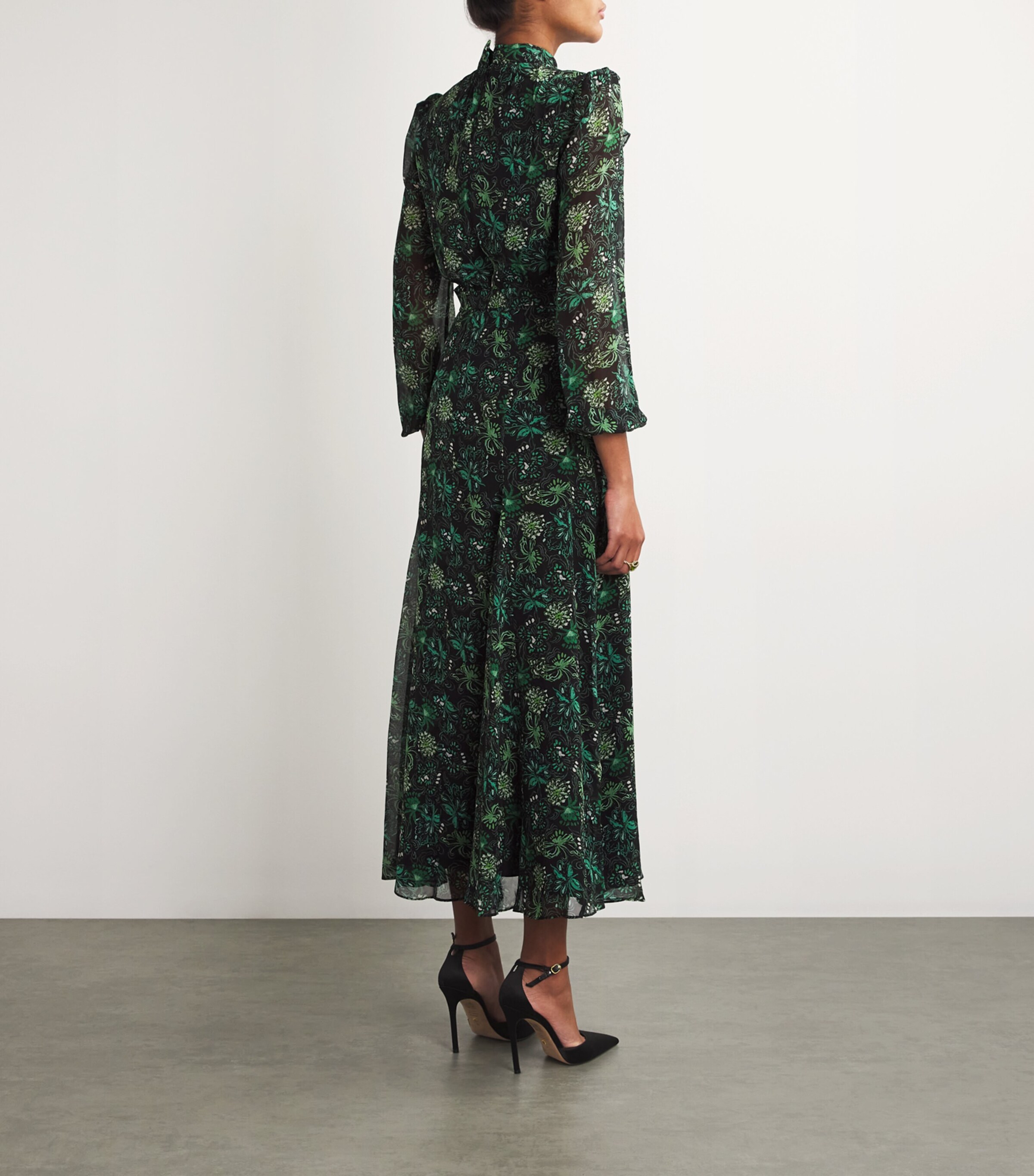 Jacqui Midi Dress Blue Tile