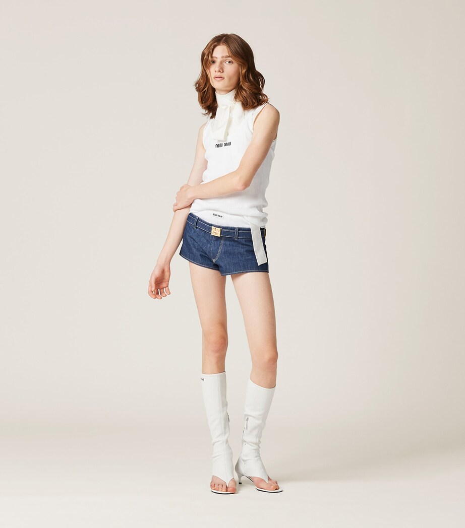 Cotton Logo Tank Top F0009 Image 2