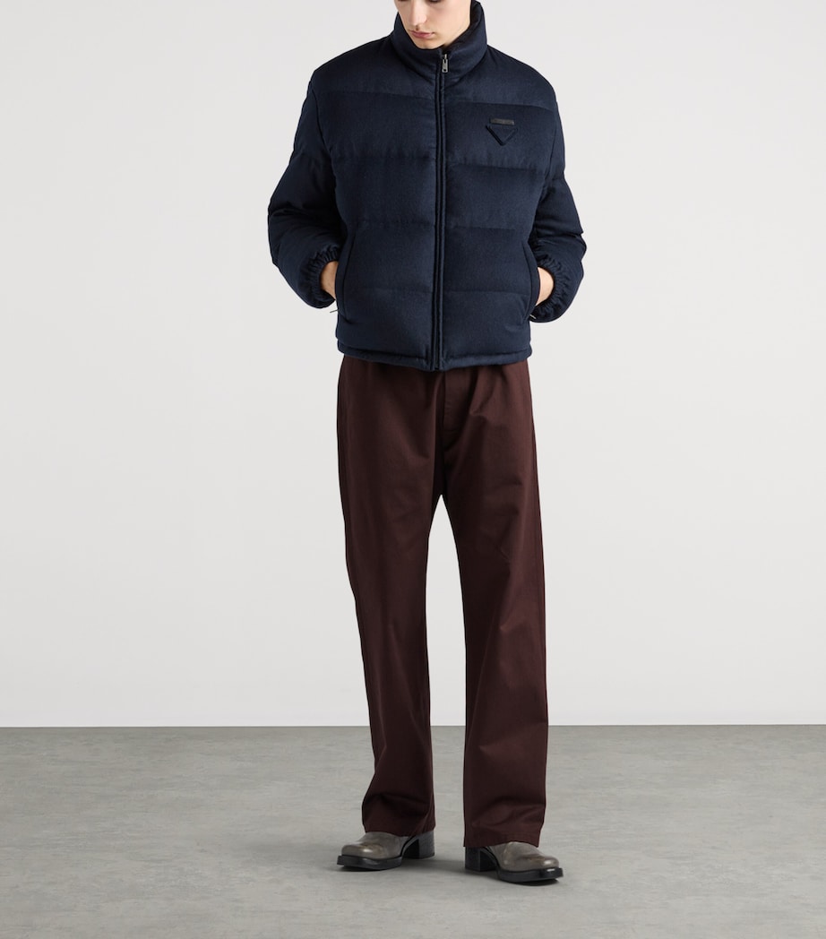 Cashmere Logo Puffer Jacket F0008 Image 2