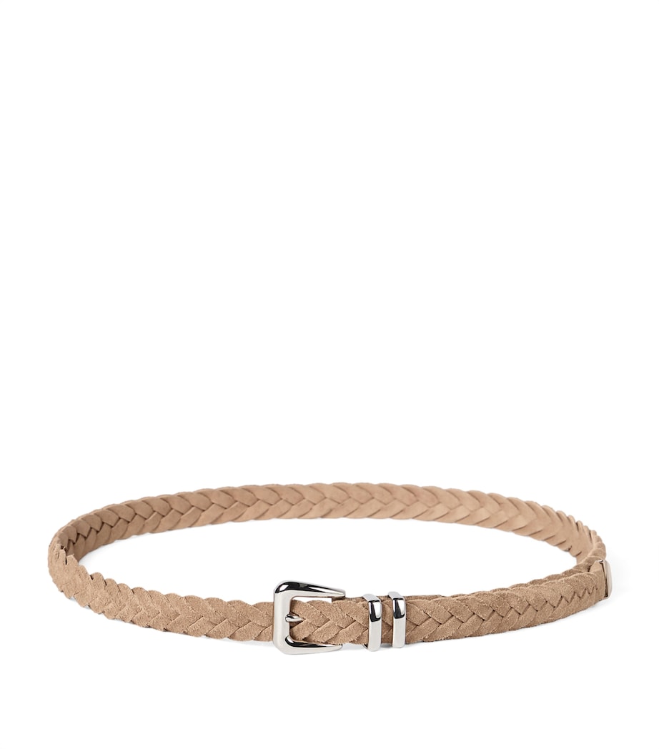 Brunello Cucinelli Leather Braided Belt Image 1