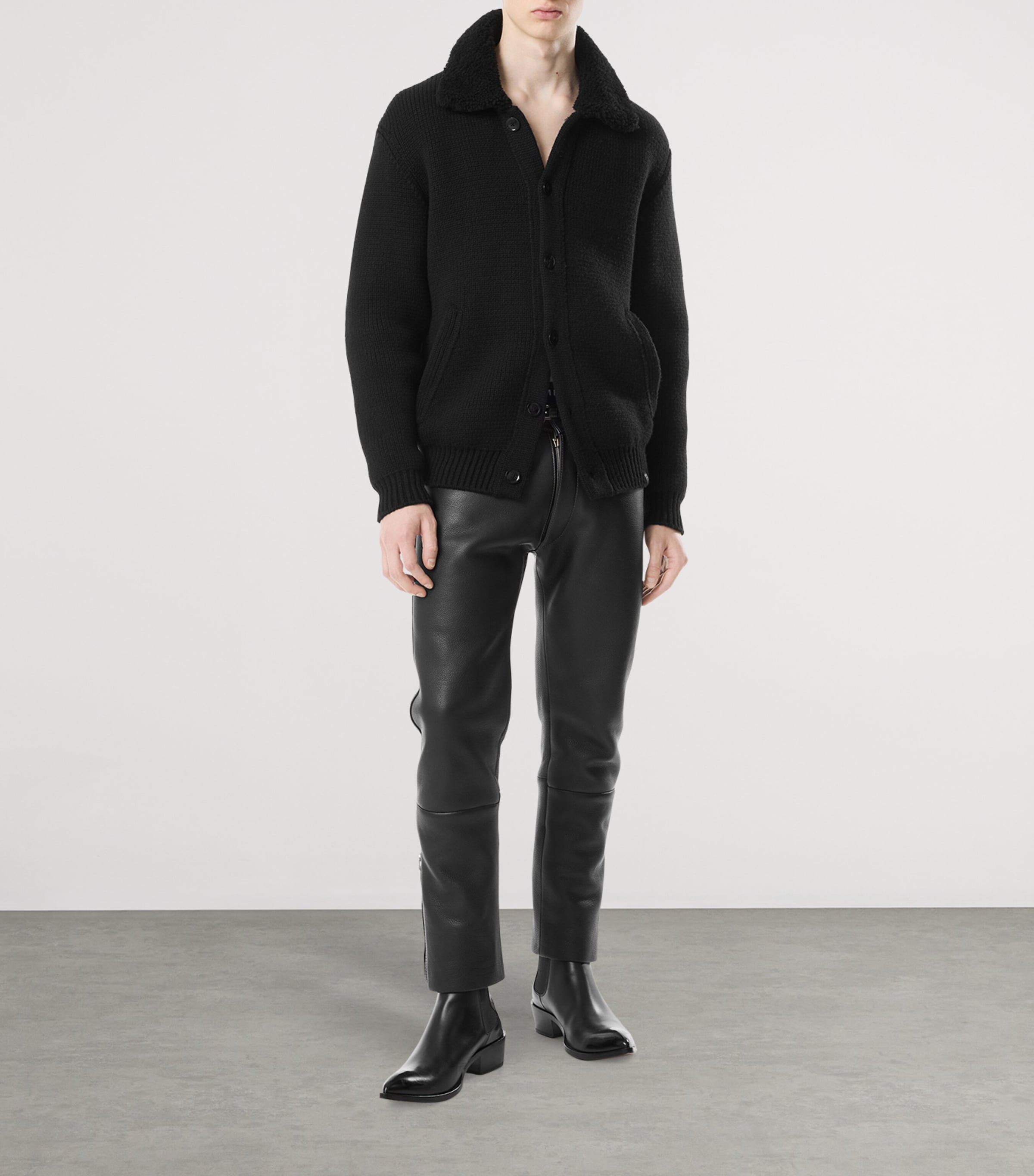 Cashmere Collared Jacket LB999 Image 3