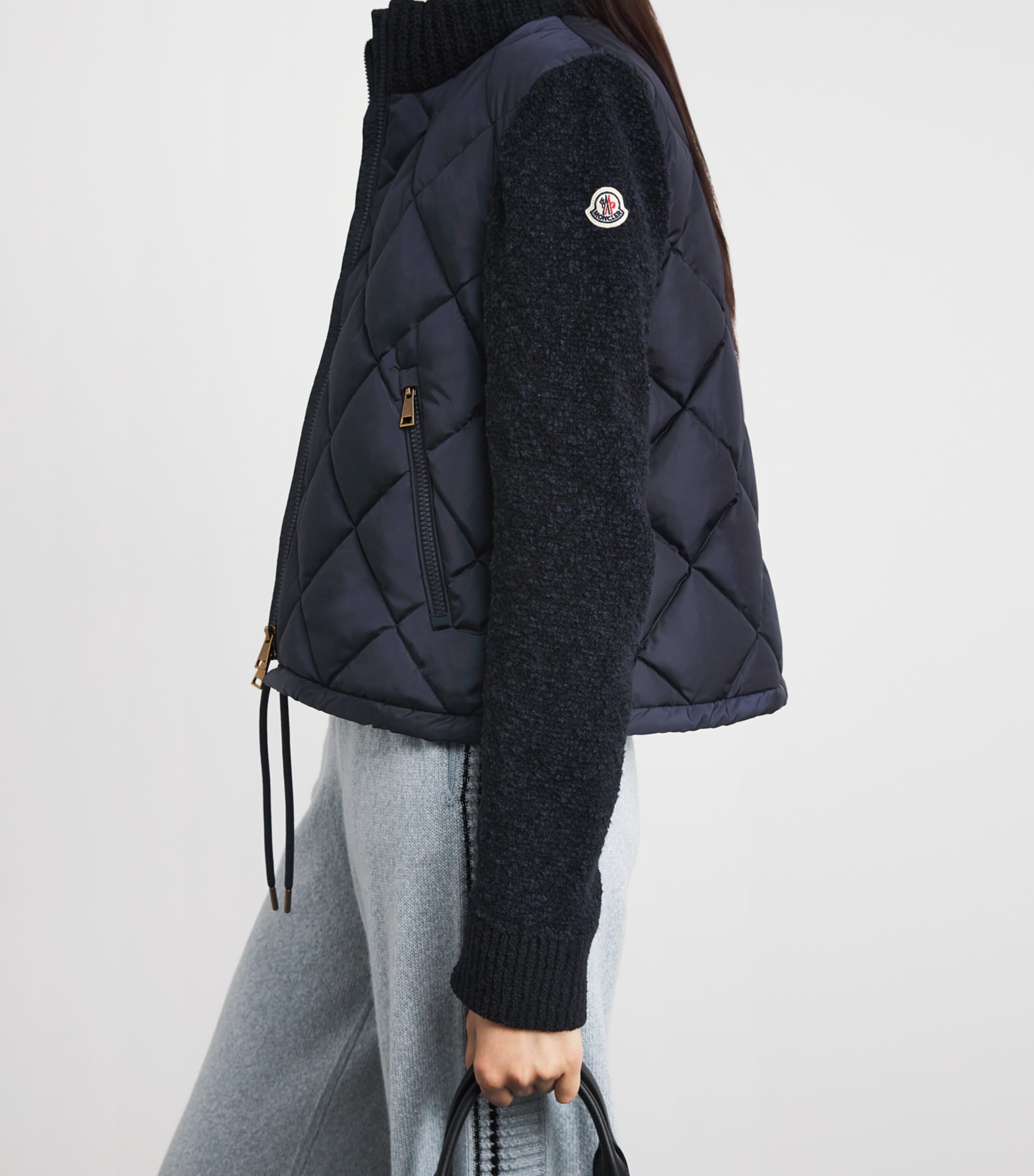 Moncler Womens Quilted Hybrid Jacket Image 3