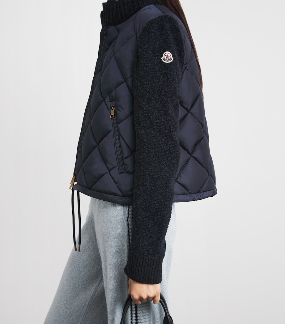 Moncler Womens Quilted Hybrid Jacket Image 3