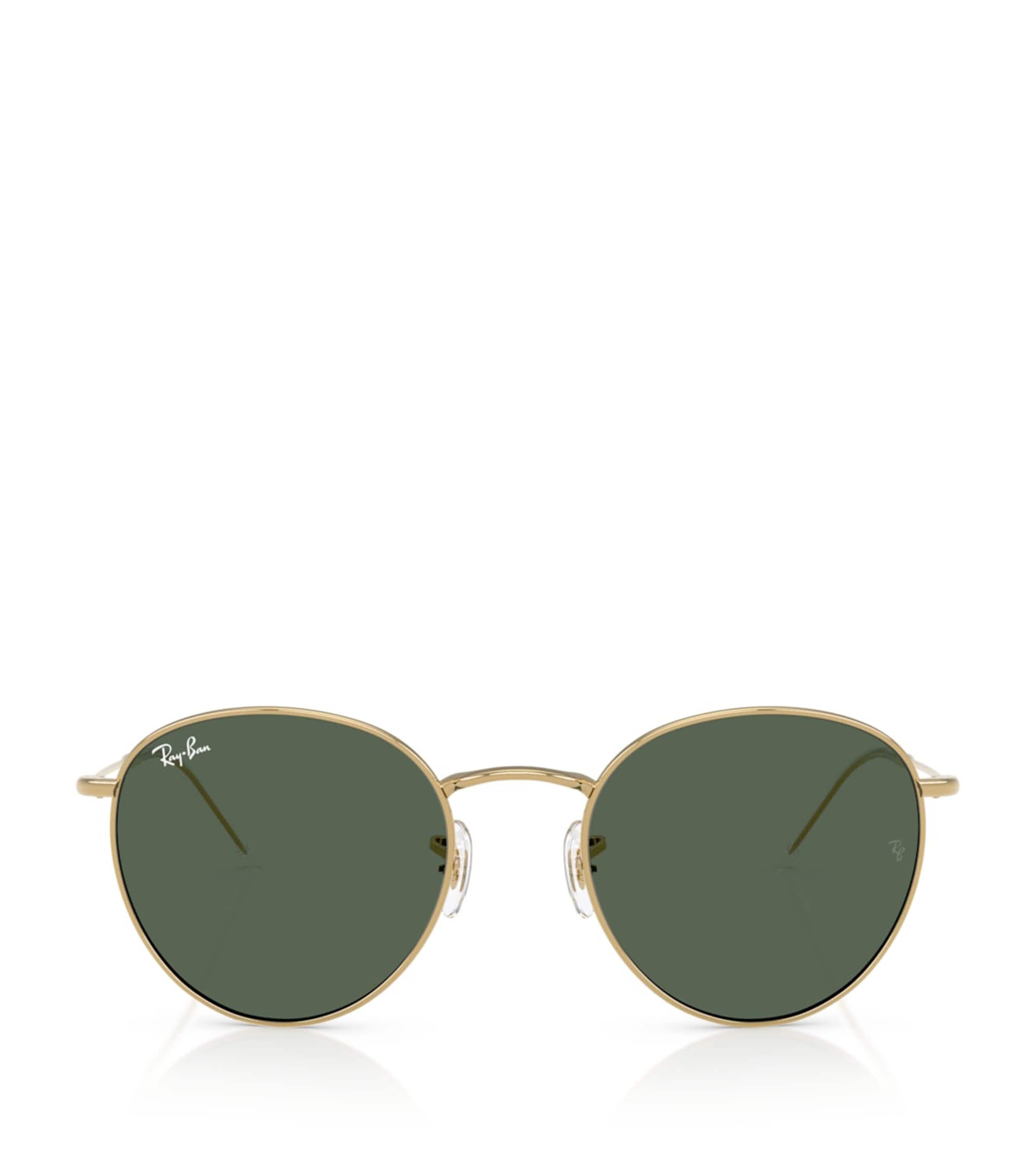 Ray Ban Rbr0103s Round Reverse Sunglasses In Gold
