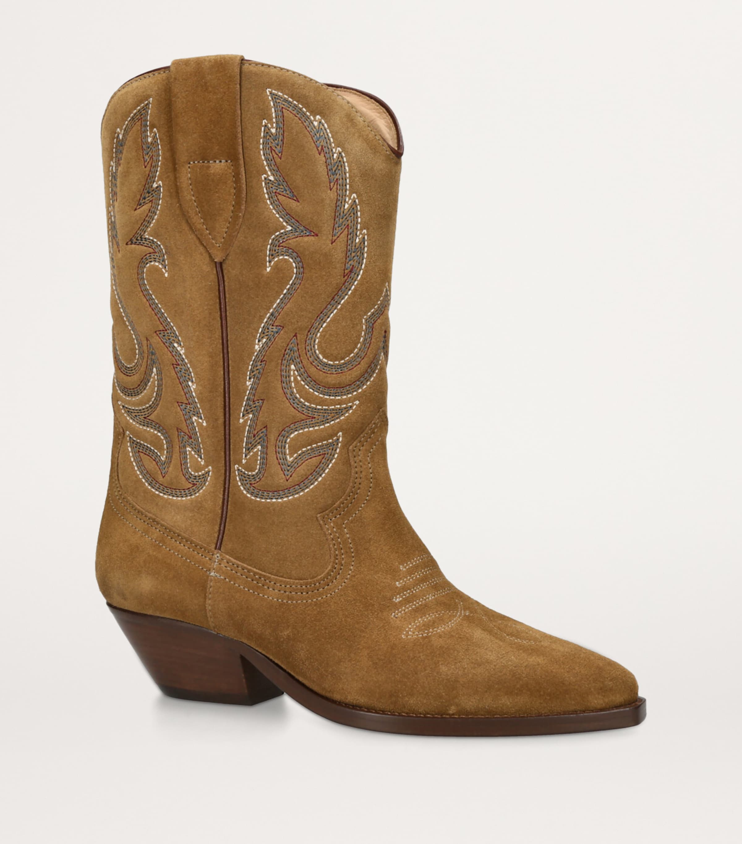 Isabel Marant Suede Duerto Cowboy Boots 45 Tan Image 3