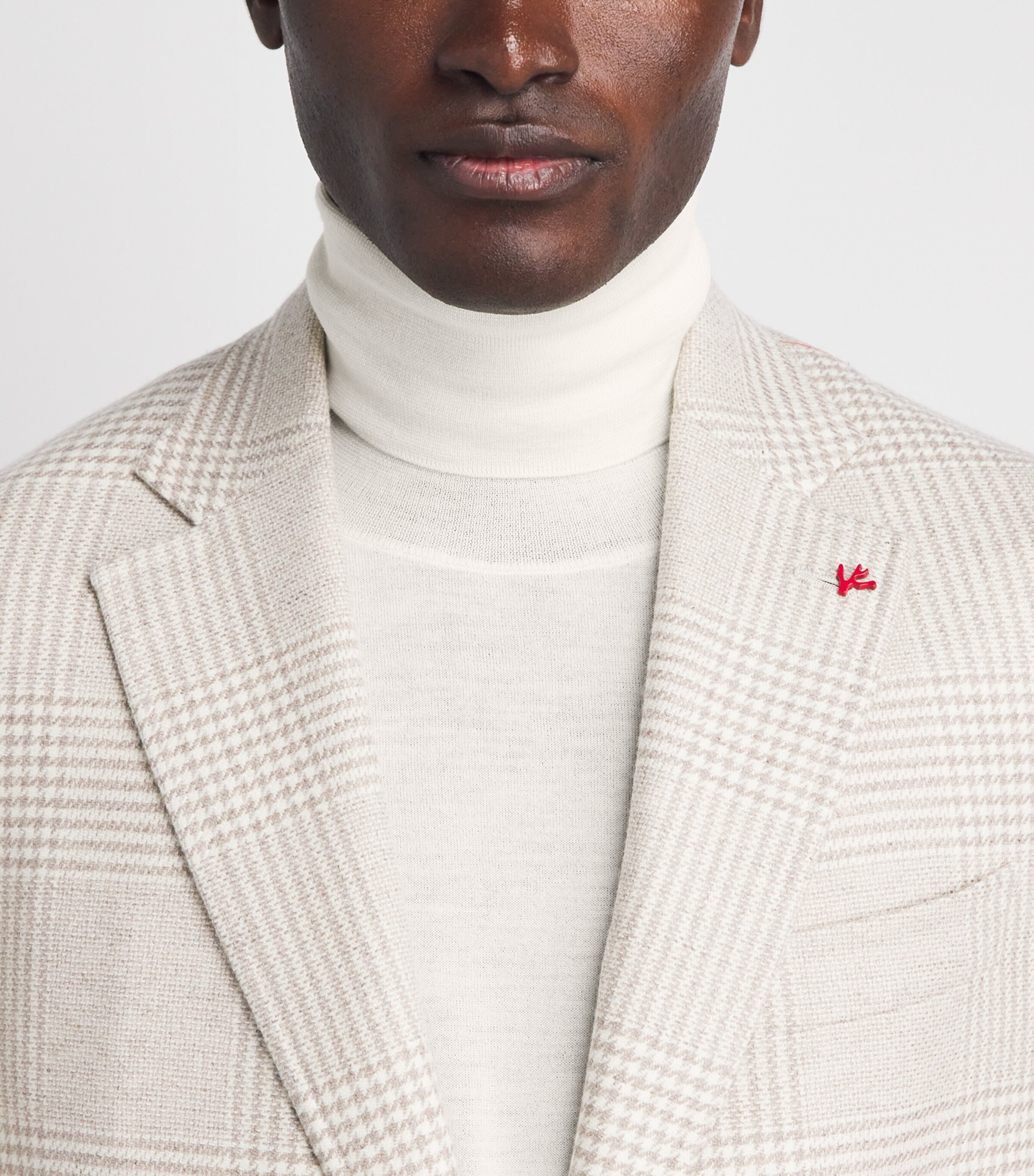 Isaia Mens Wool Rollneck Sweater Image 3