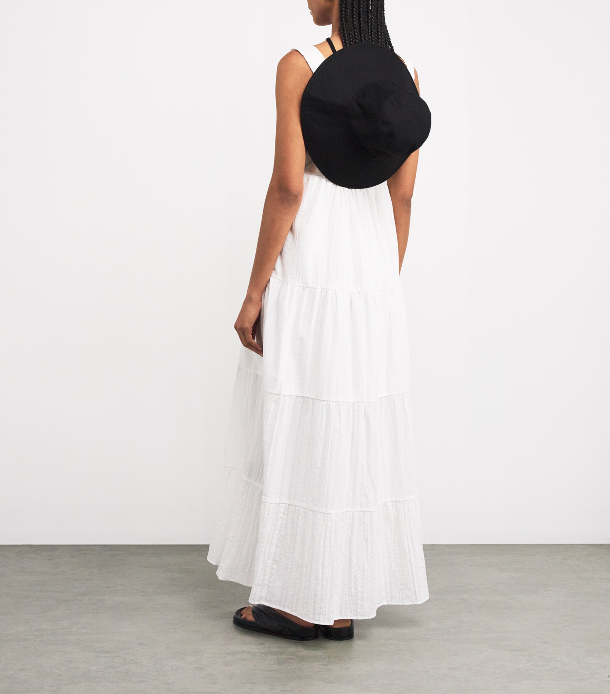 Cotton Holiday Bucket Hat BLACK Image 2