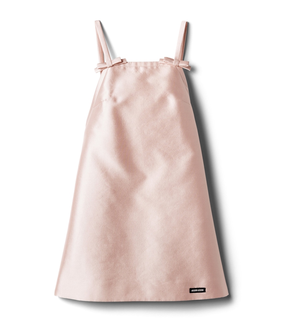 miu miu pink dress by Miu Miu 26% Viscose Imported Miu Miu Satin Mini-Dress in
