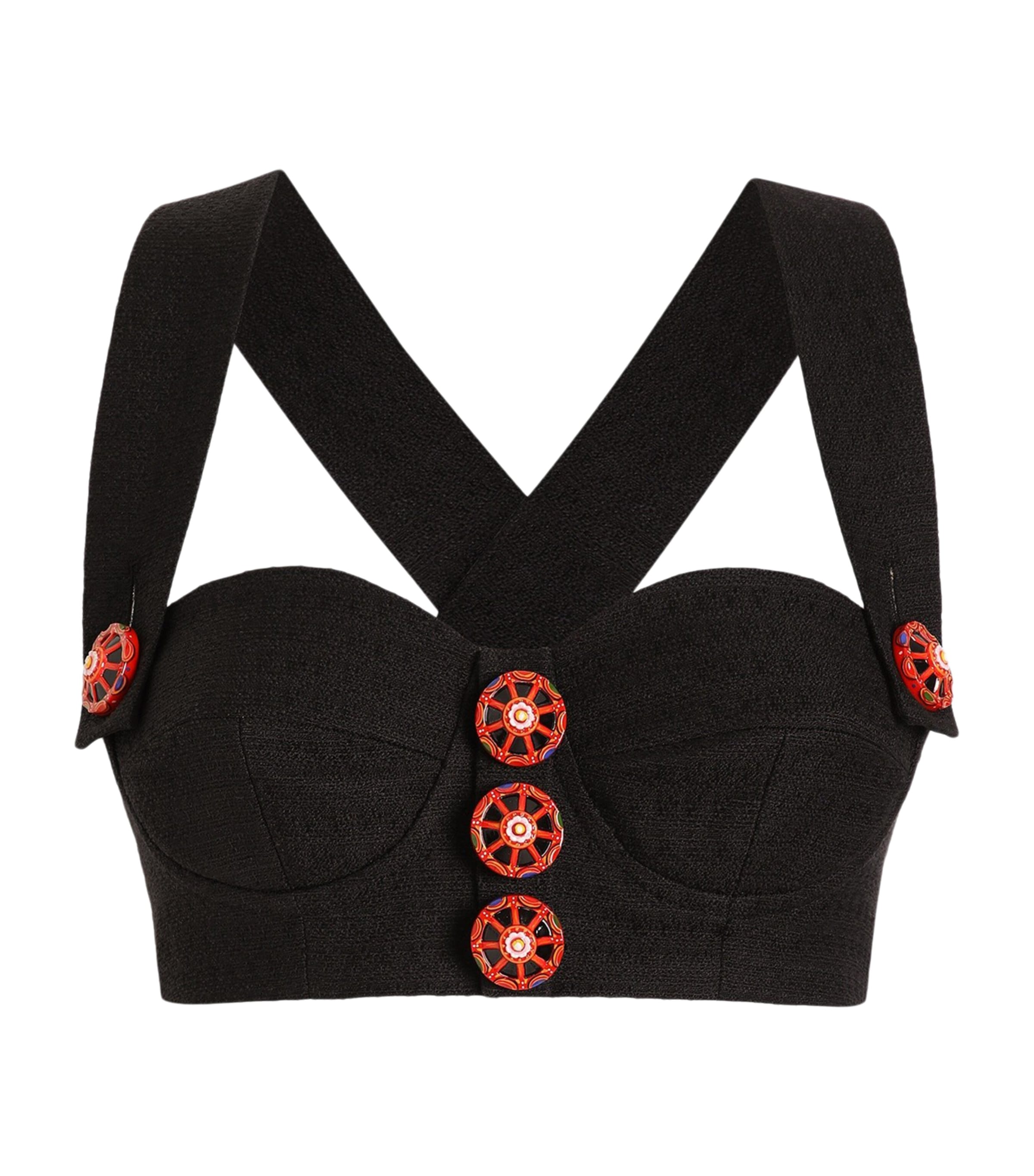 Dolce & Gabbana Dolce&gabbana Appliqué Bustier Top