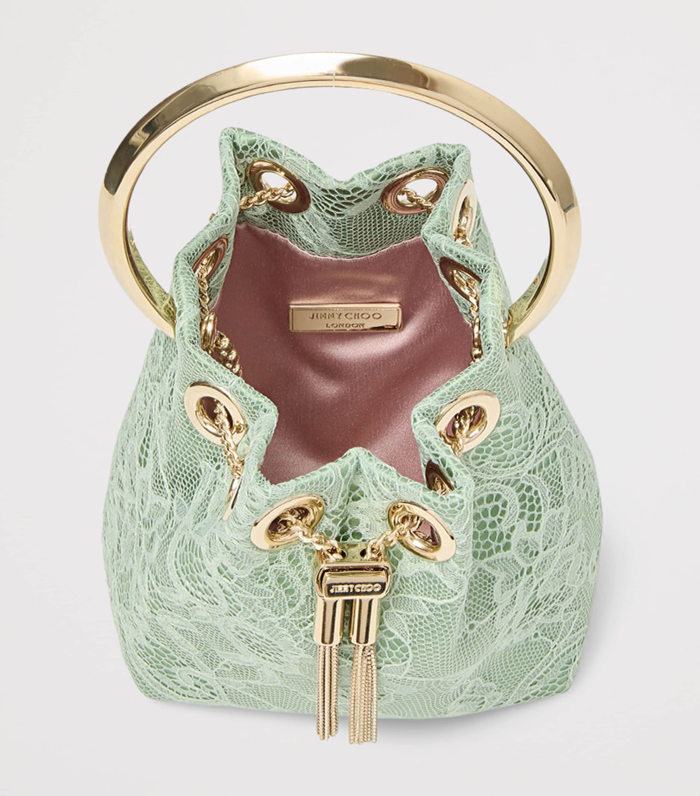 Micro Bon Bon Top-Handle Bag VERDE/LIGHT GOLD Image 4