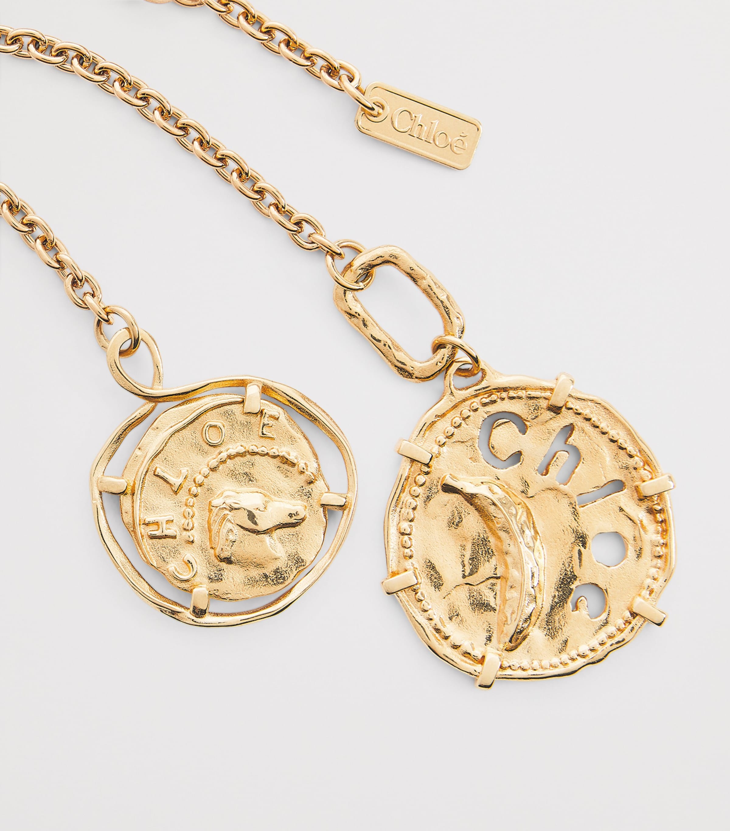 Chloé Medals Scarf Necklace VINTAGE GOLD Image 5