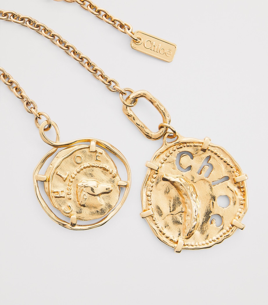 Chloé Medals Scarf Necklace VINTAGE GOLD Image 5