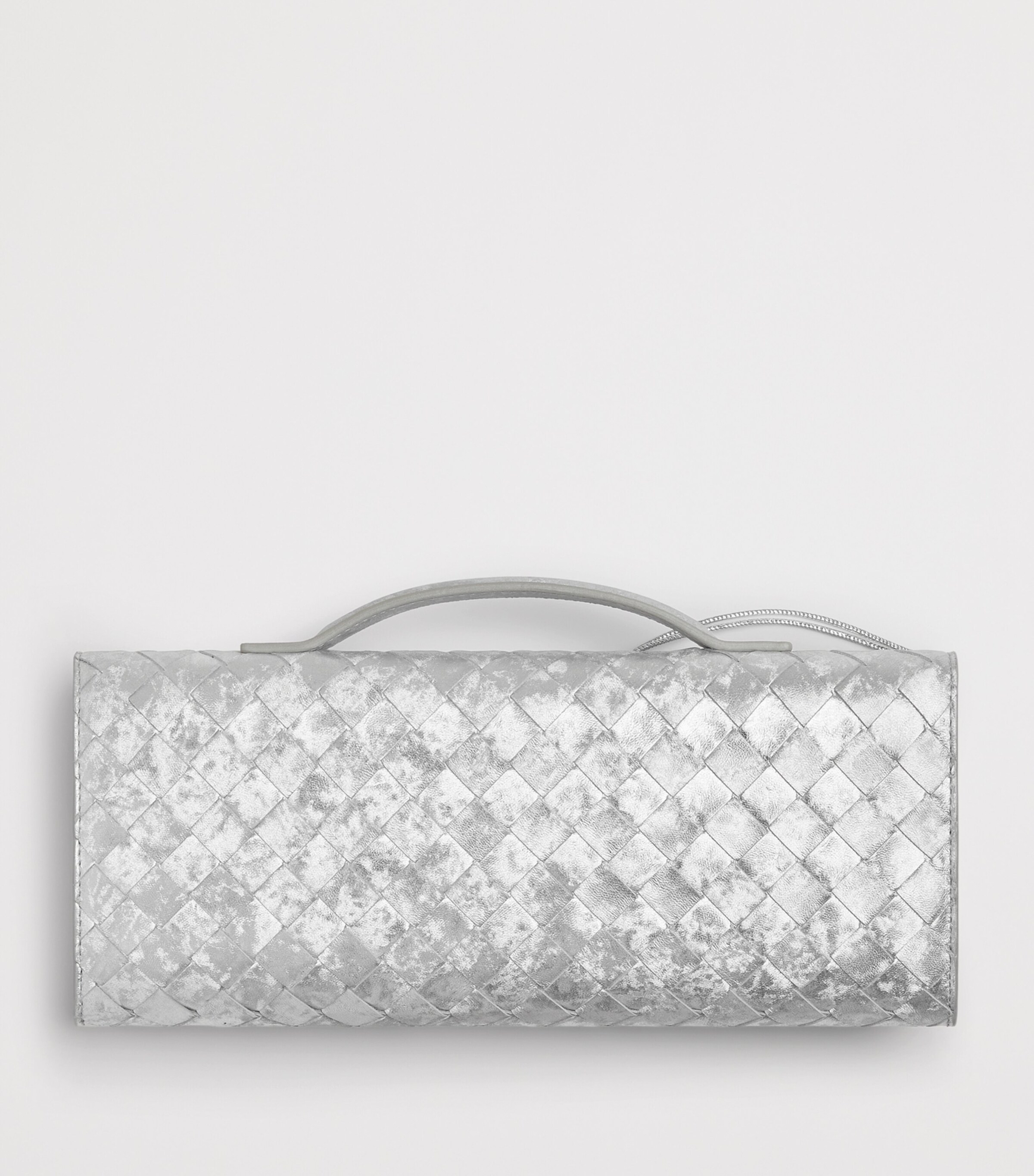 Bottega Veneta Laminated Leather Andiamo Clutch Bag Image 3