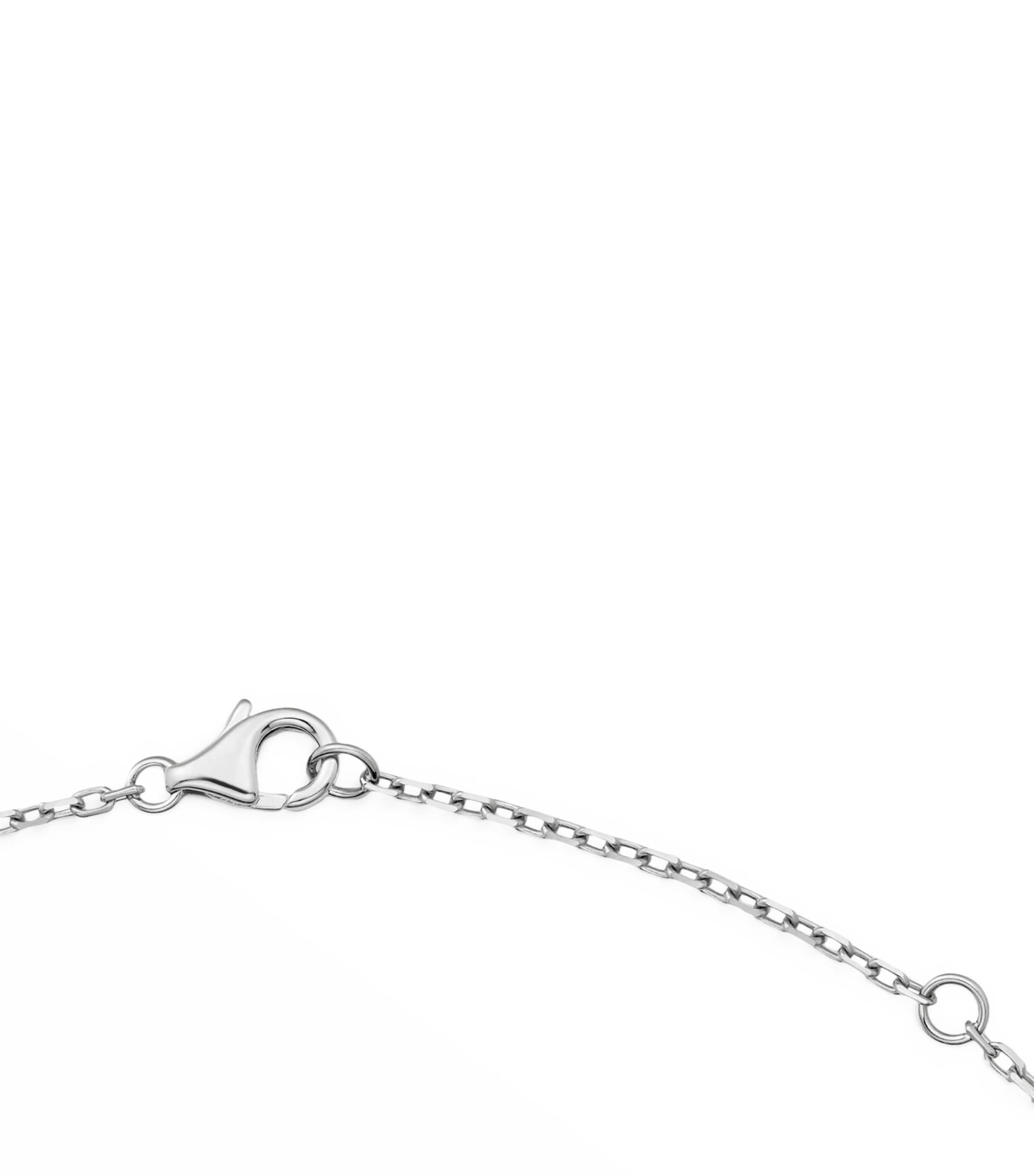 White Gold Interlocking LOVE Necklace WHITE GOLD Image 4