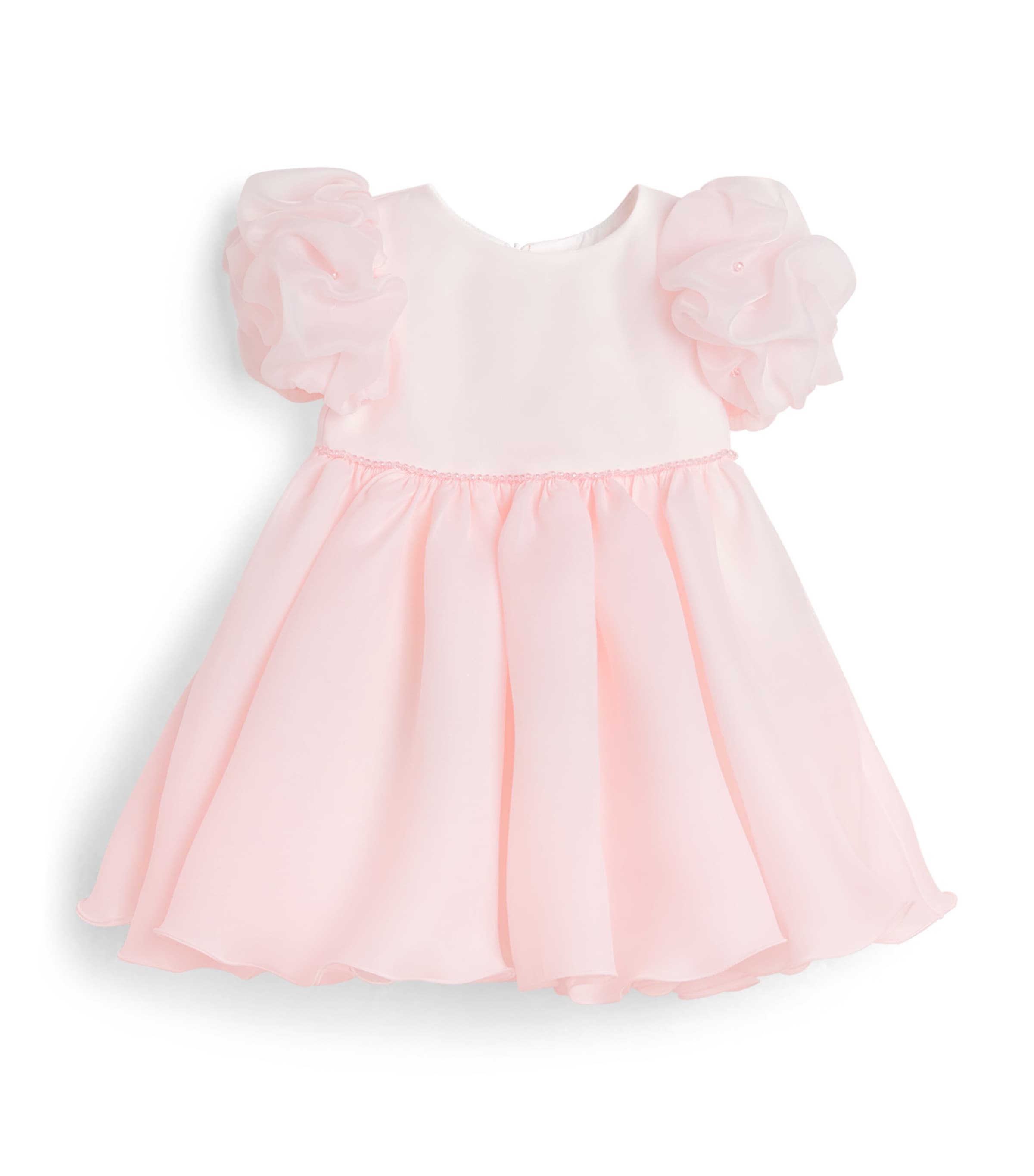 Bimbalò Kids' Ruffle-sleeve Dress In Pink