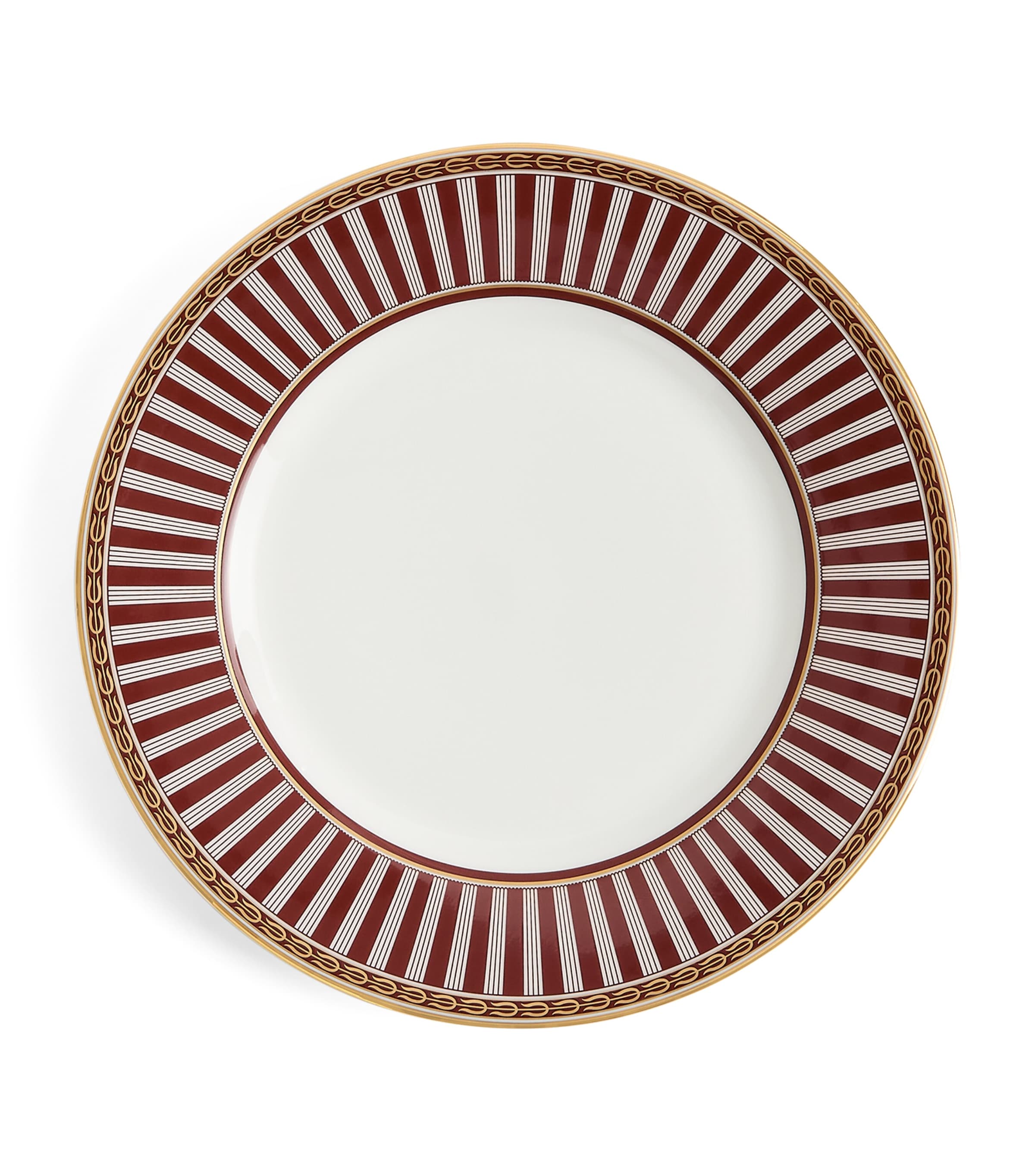 Wedgwood Bone China Red Splendour Plate (20.5cm) White / Red Image 1