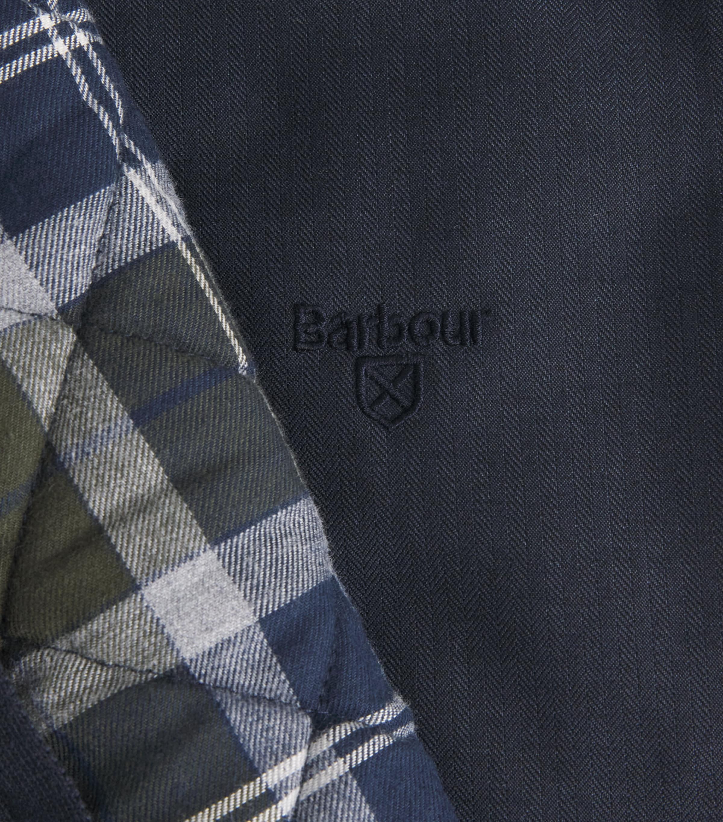 Cotton Knitted Dryburn Gilet NY91 NAVY Image 5