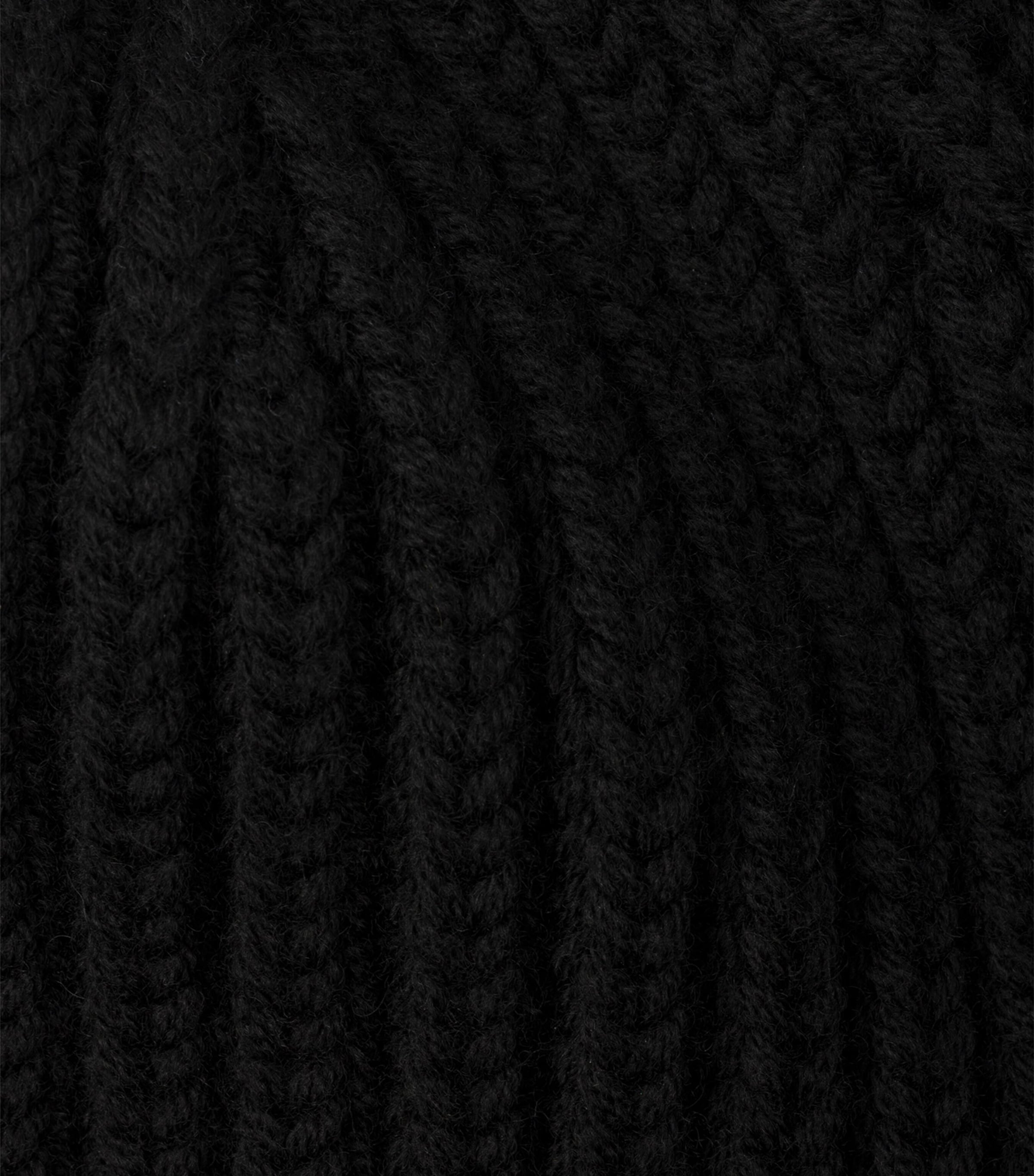 Prada Wool Logo Beanie Black Image 2