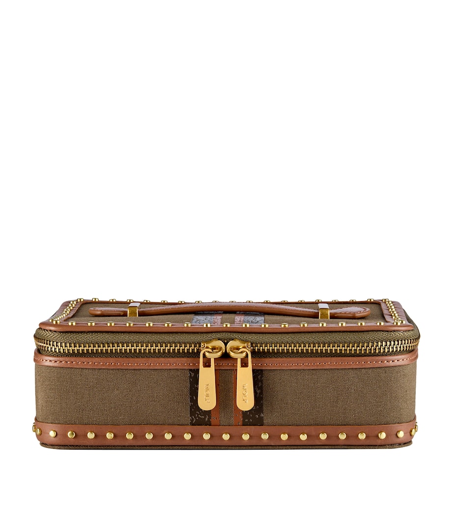 Ida Travel Zip Jewellery Case KHAKI Image 1