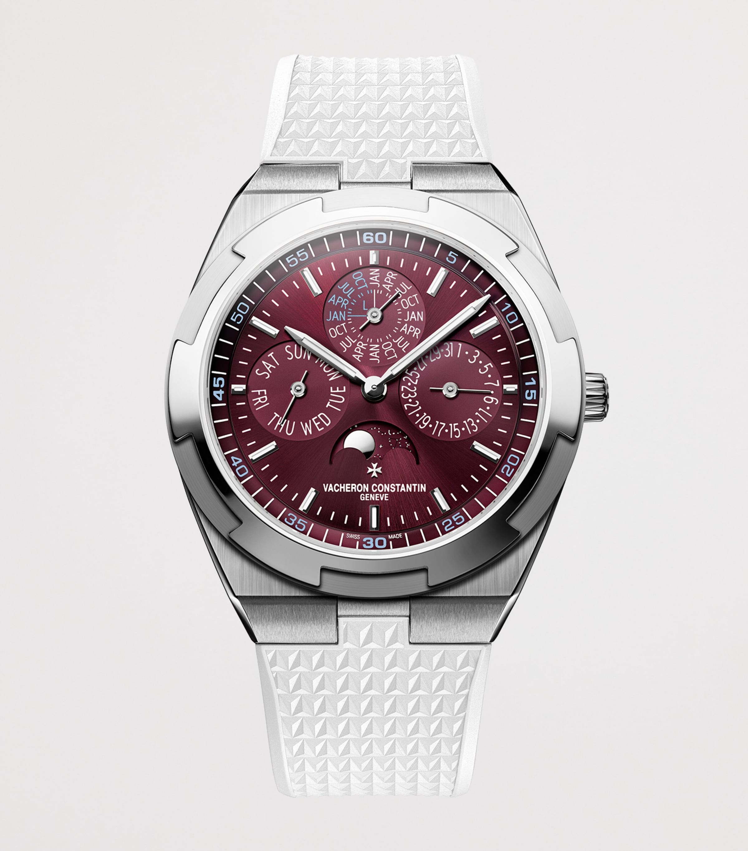 Vacheron Constantin White Gold Overseas Perpetual Calendar Ultra-Thin Watch 41.5mm White Gold Image 3