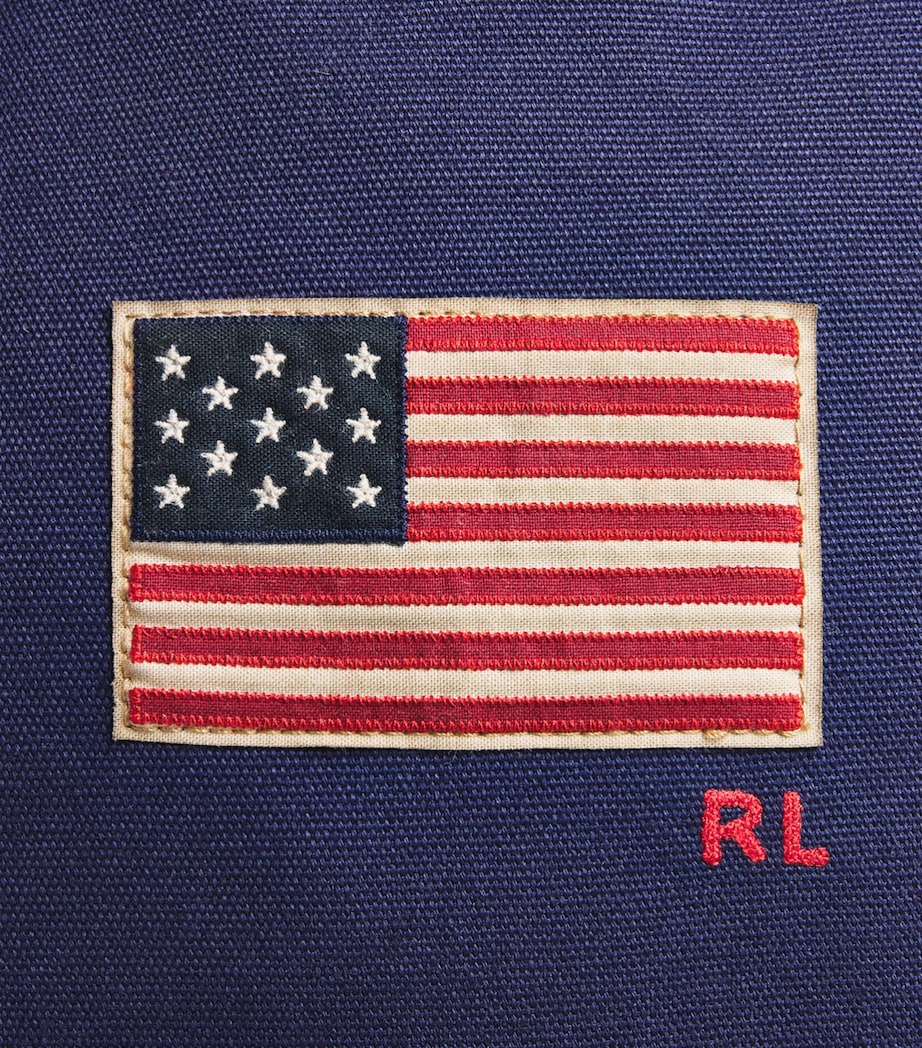 Ralph Lauren Kids Canvas American Flag Backpack Newport Navy Image 4