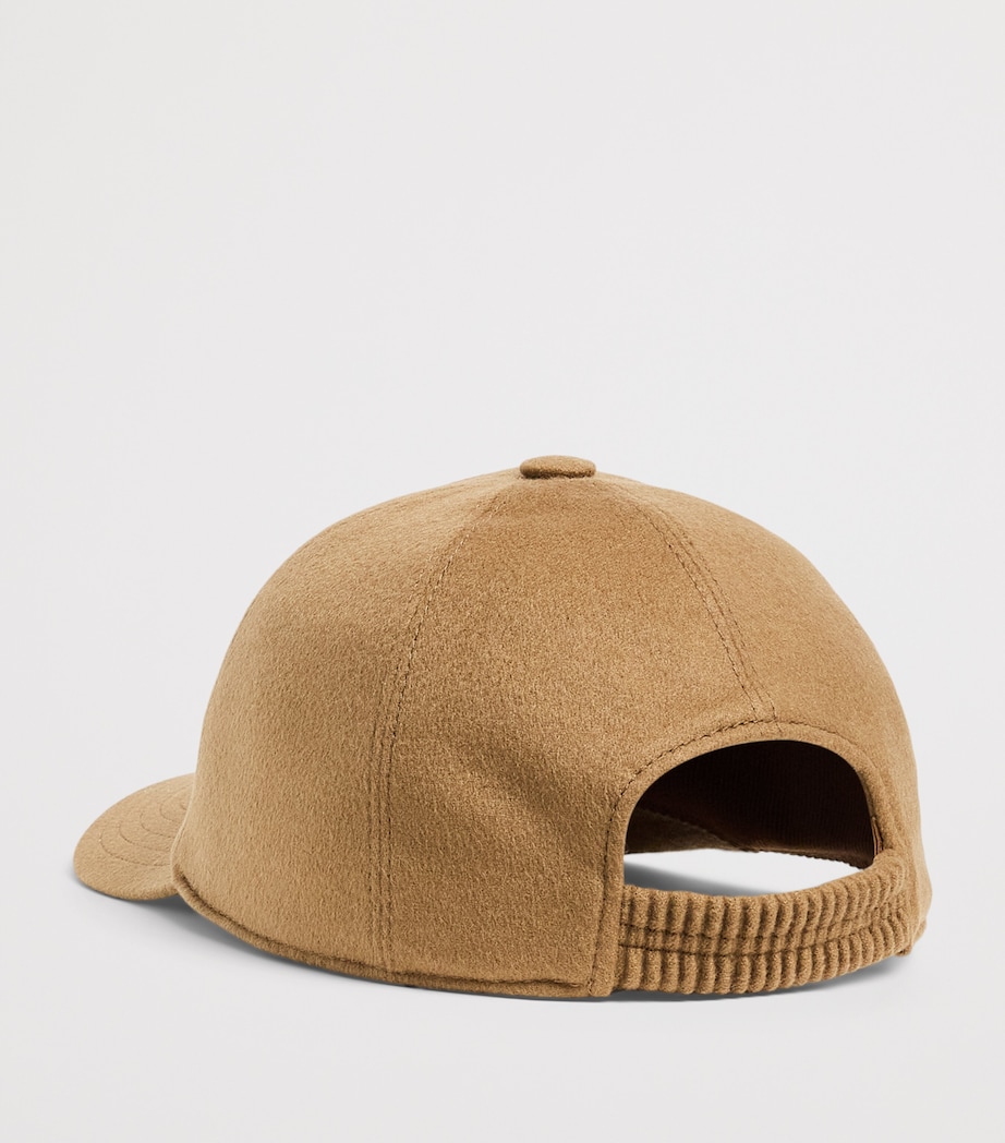 Purdey Cashmere Embroidered Baseball Cap Cam Image 3