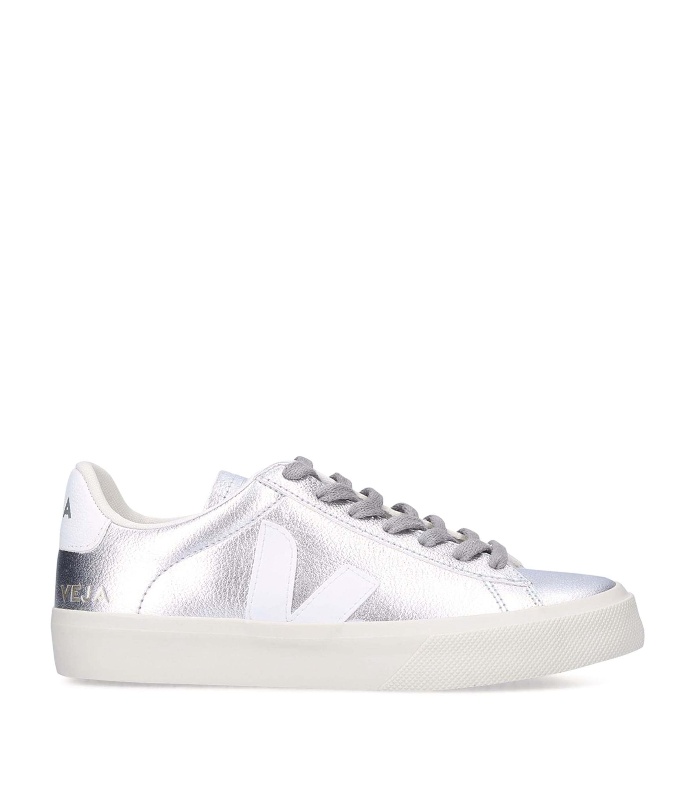 Leather Campo Sneakers SILVER Image 5