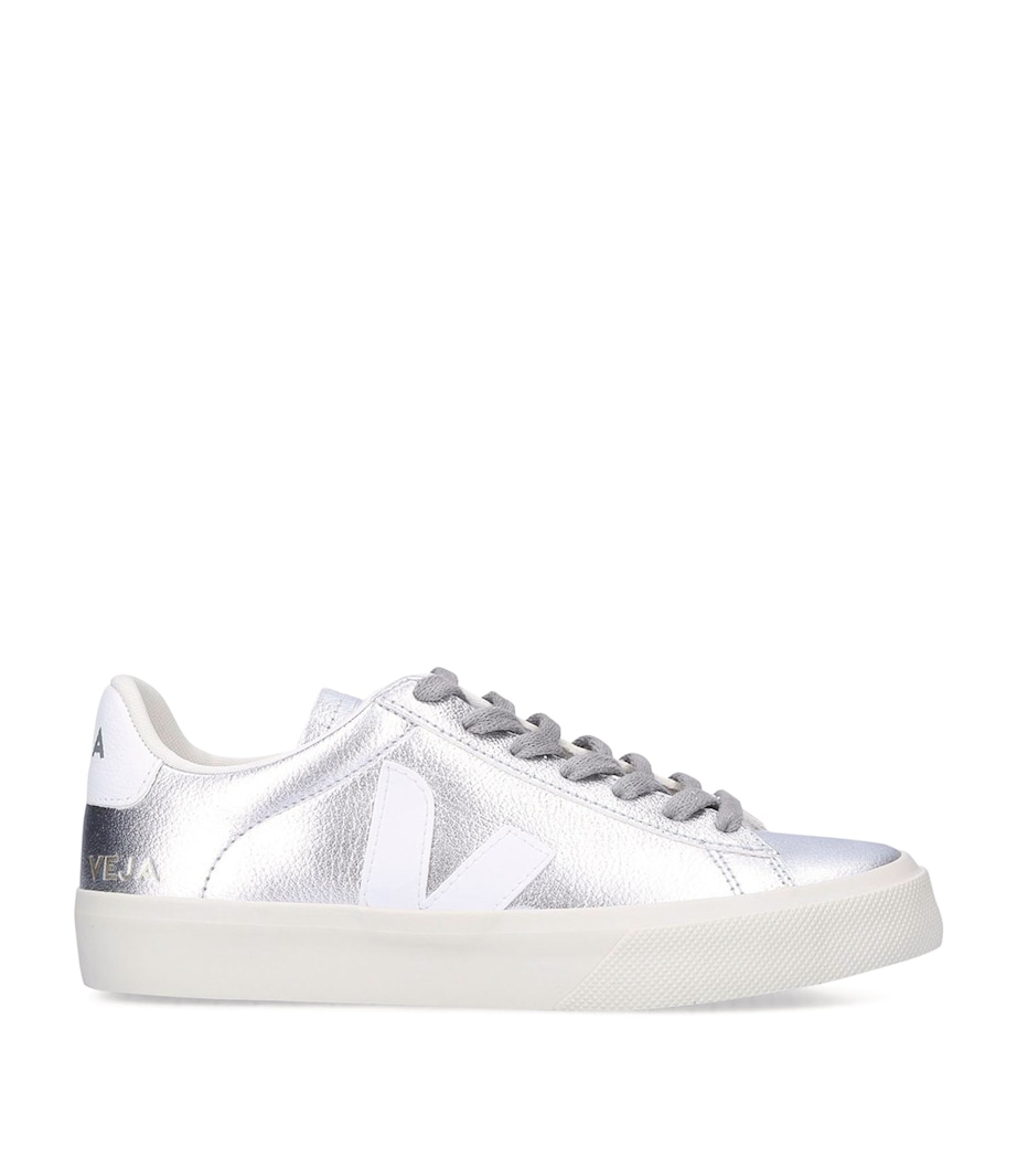 Leather Campo Sneakers SILVER Image 5