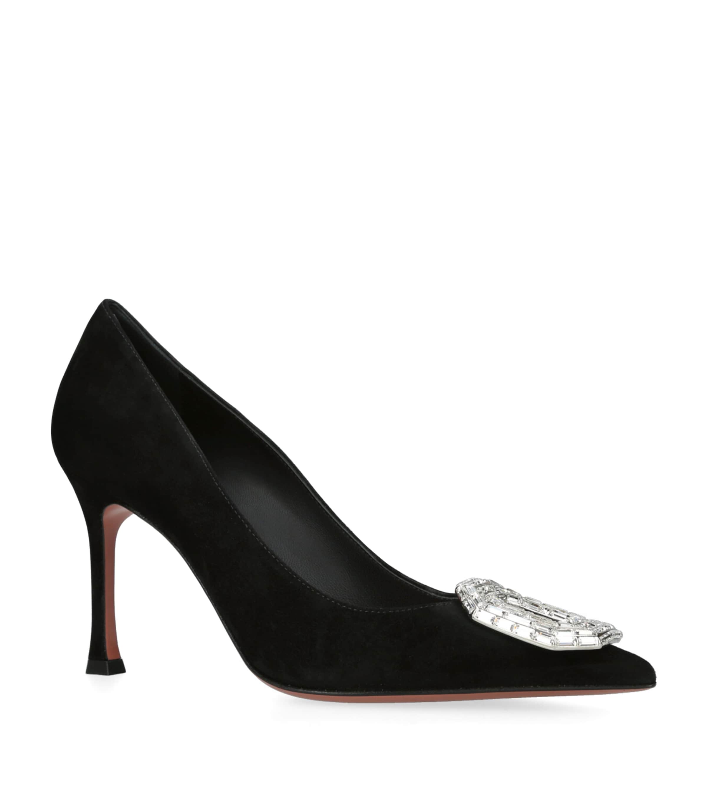 Suede Camelia Pumps 90 BLACK Image 5