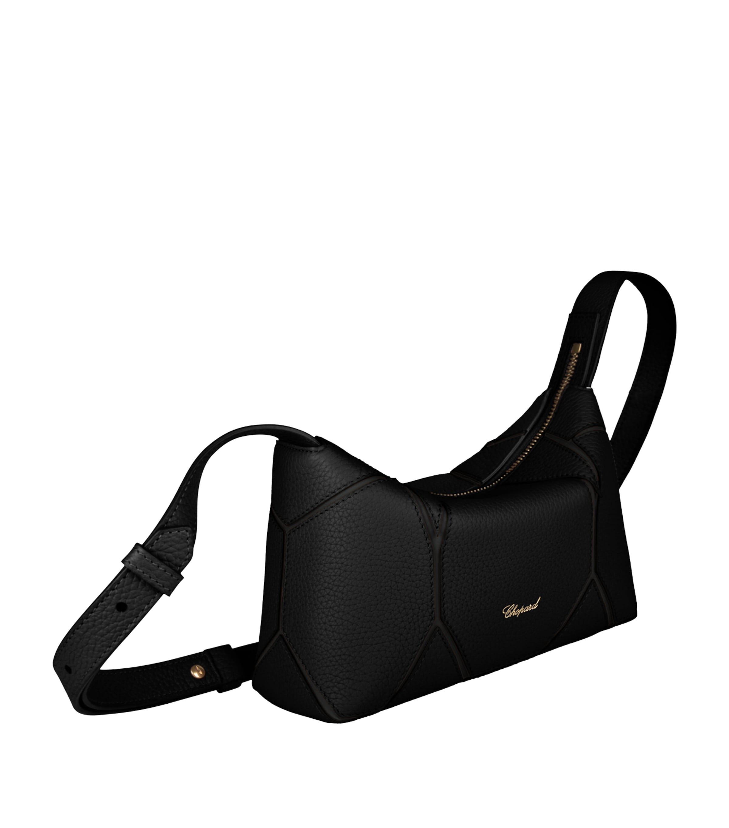 Grained Calfskin Diamond Cross-Body Bag BLACK Image 2