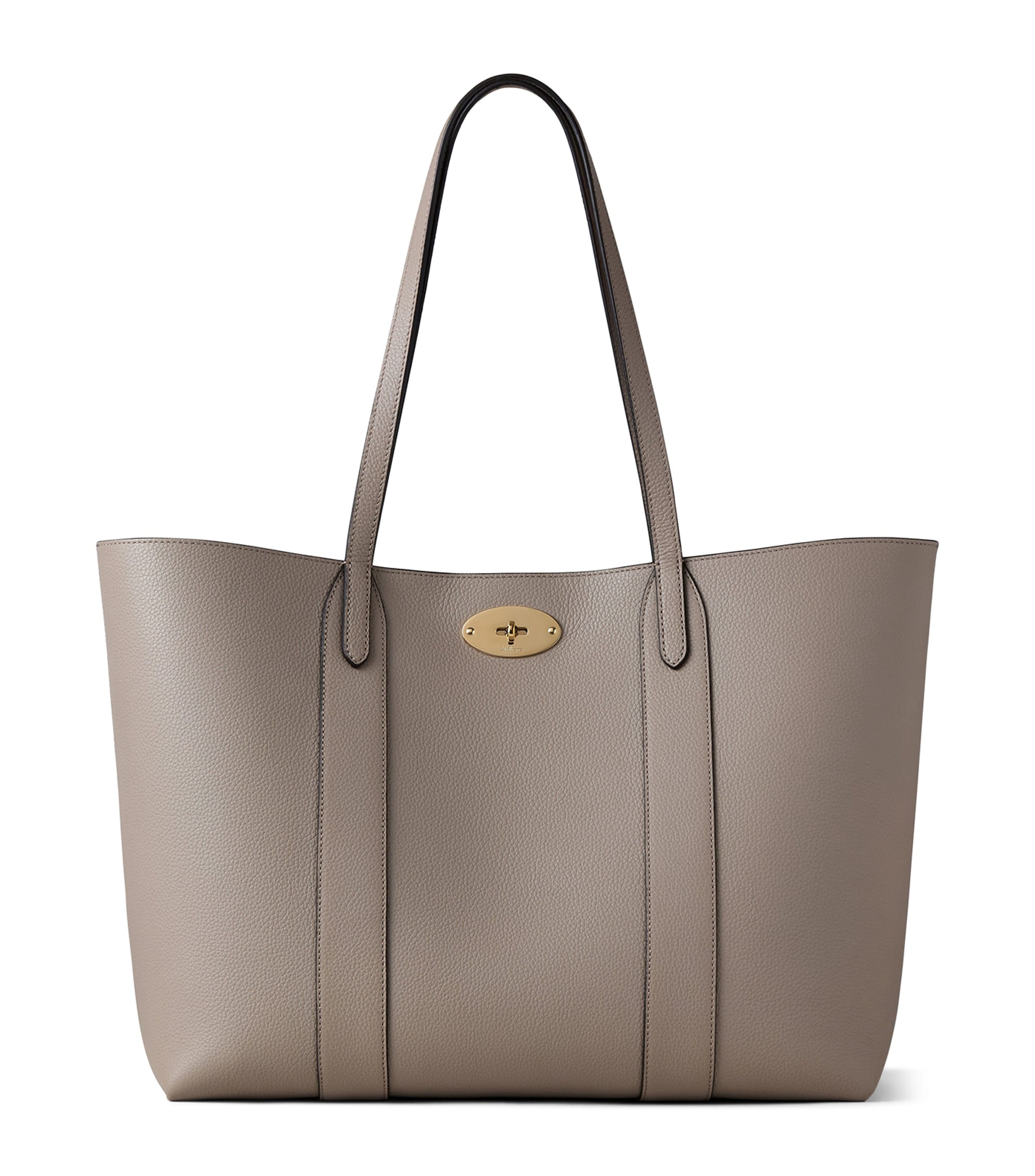 Small Leather Bayswater Tote Bag CASHMERE TAUPE Image 1
