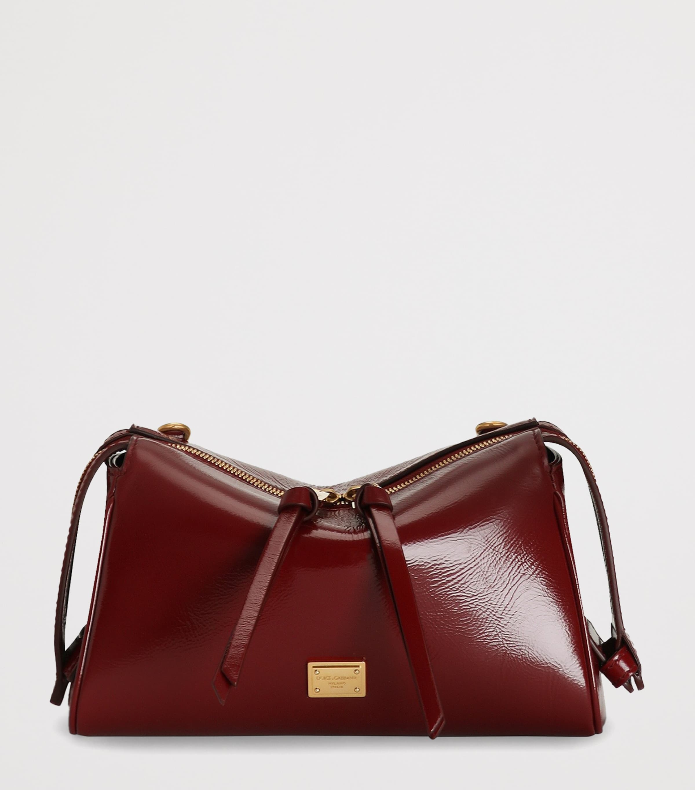 Dolce&Gabbana Calfskin Vittoria Shoulder Bag Tono Rosso Image 3