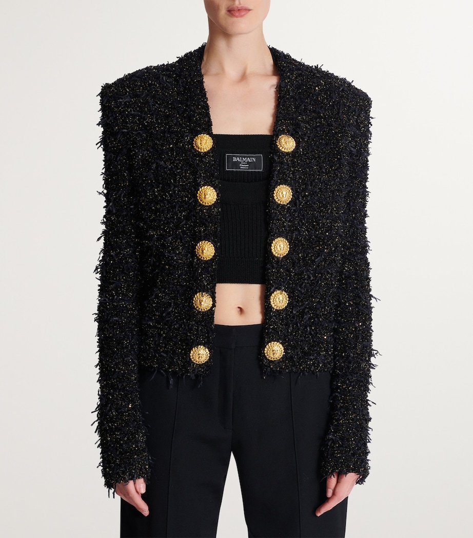 Edge-To-Edge Tweed Jacket EAD NOIR/OR Image 2