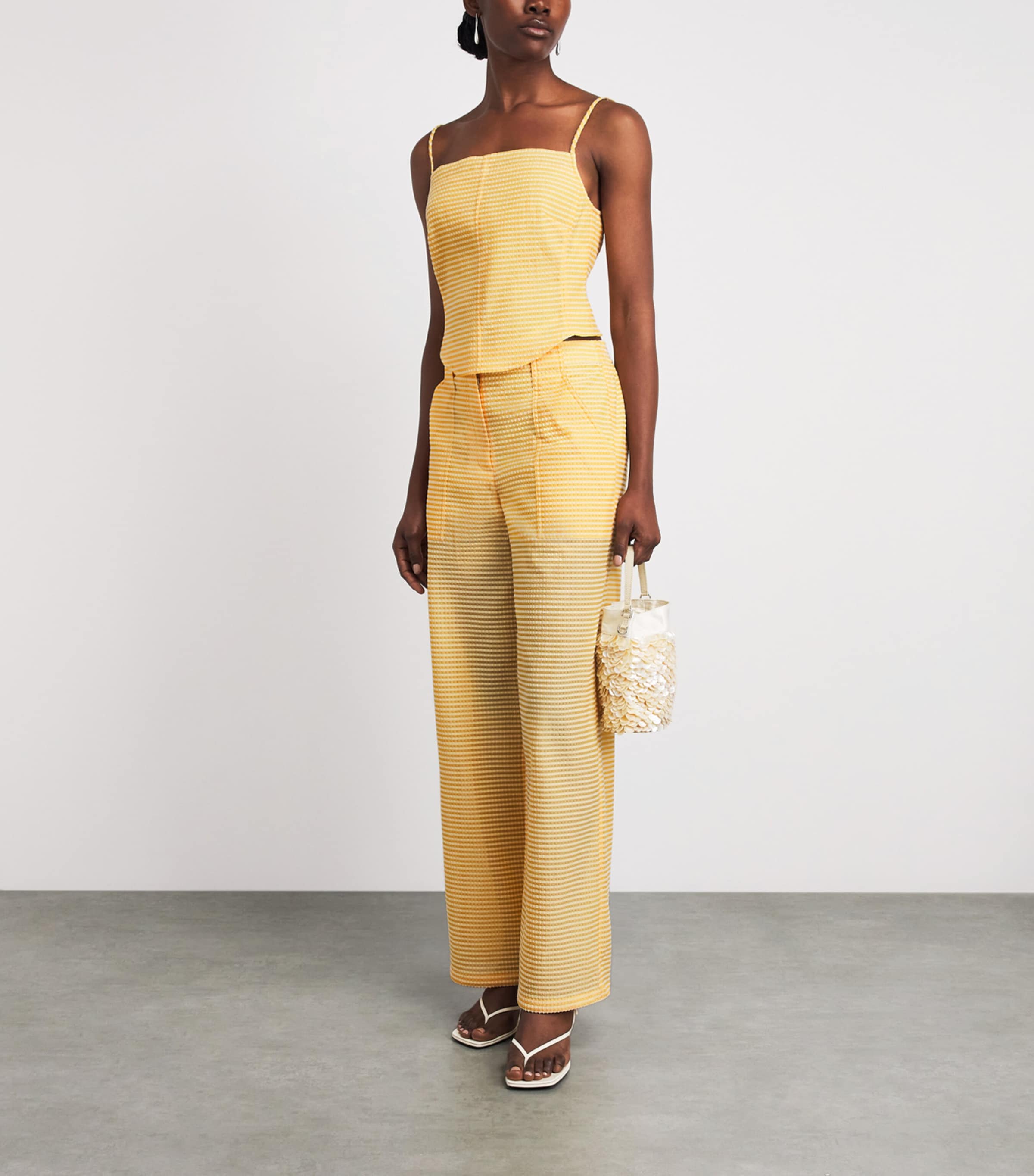 Simkhai Womens Lenora Bustier Top Mango Image 2