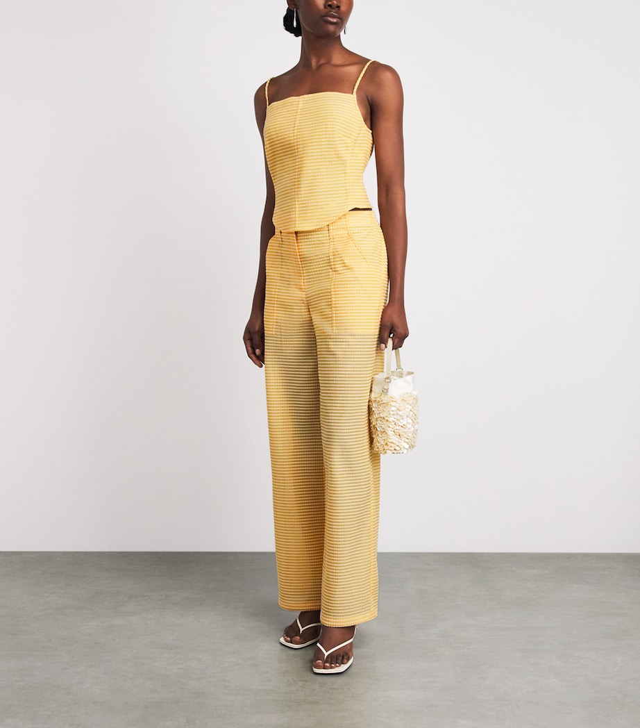 Simkhai Womens Lenora Bustier Top Mango Image 2