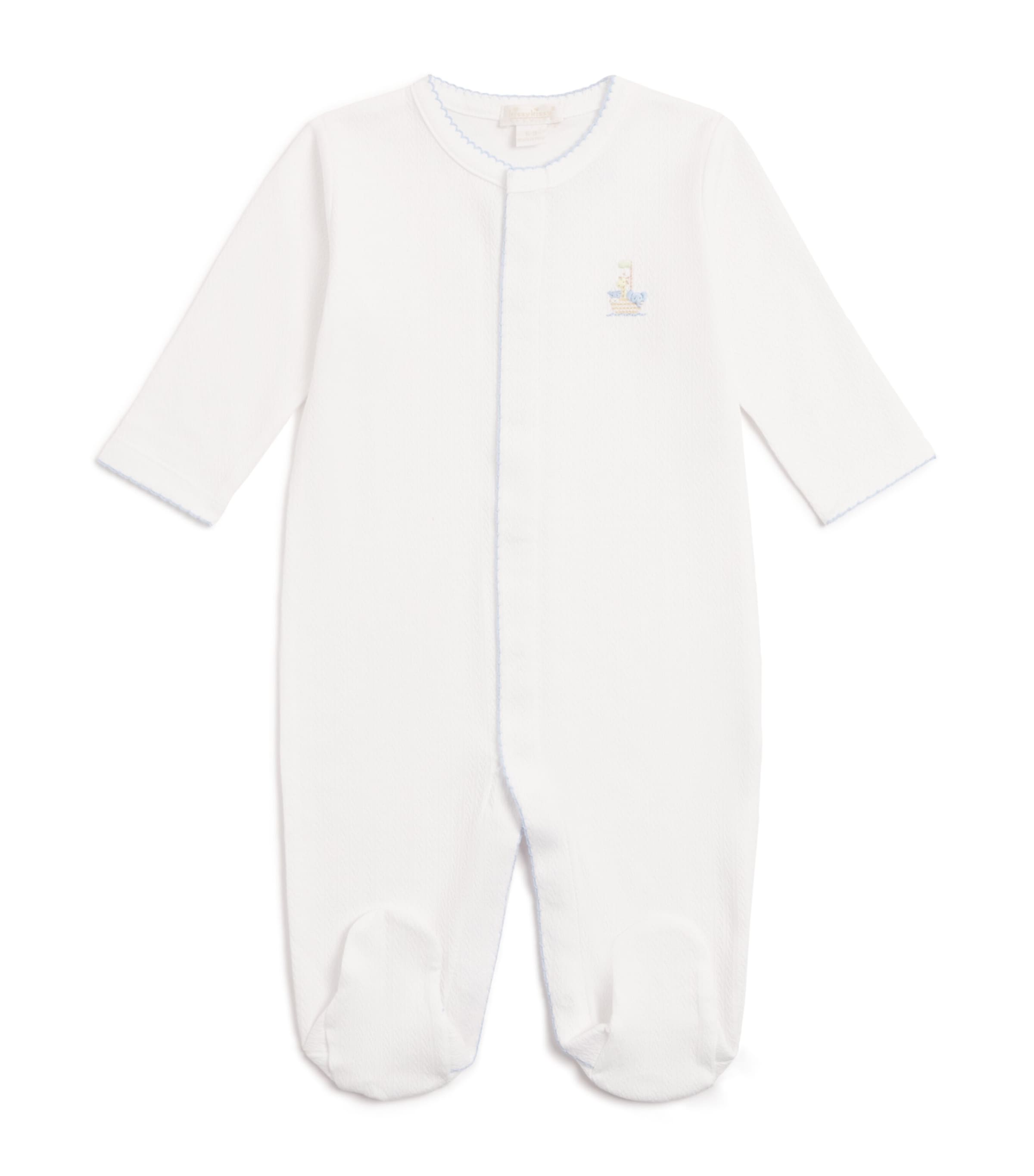 Kissy Kissy Pima Cotton Noah's Arc All-in-one In Neutral