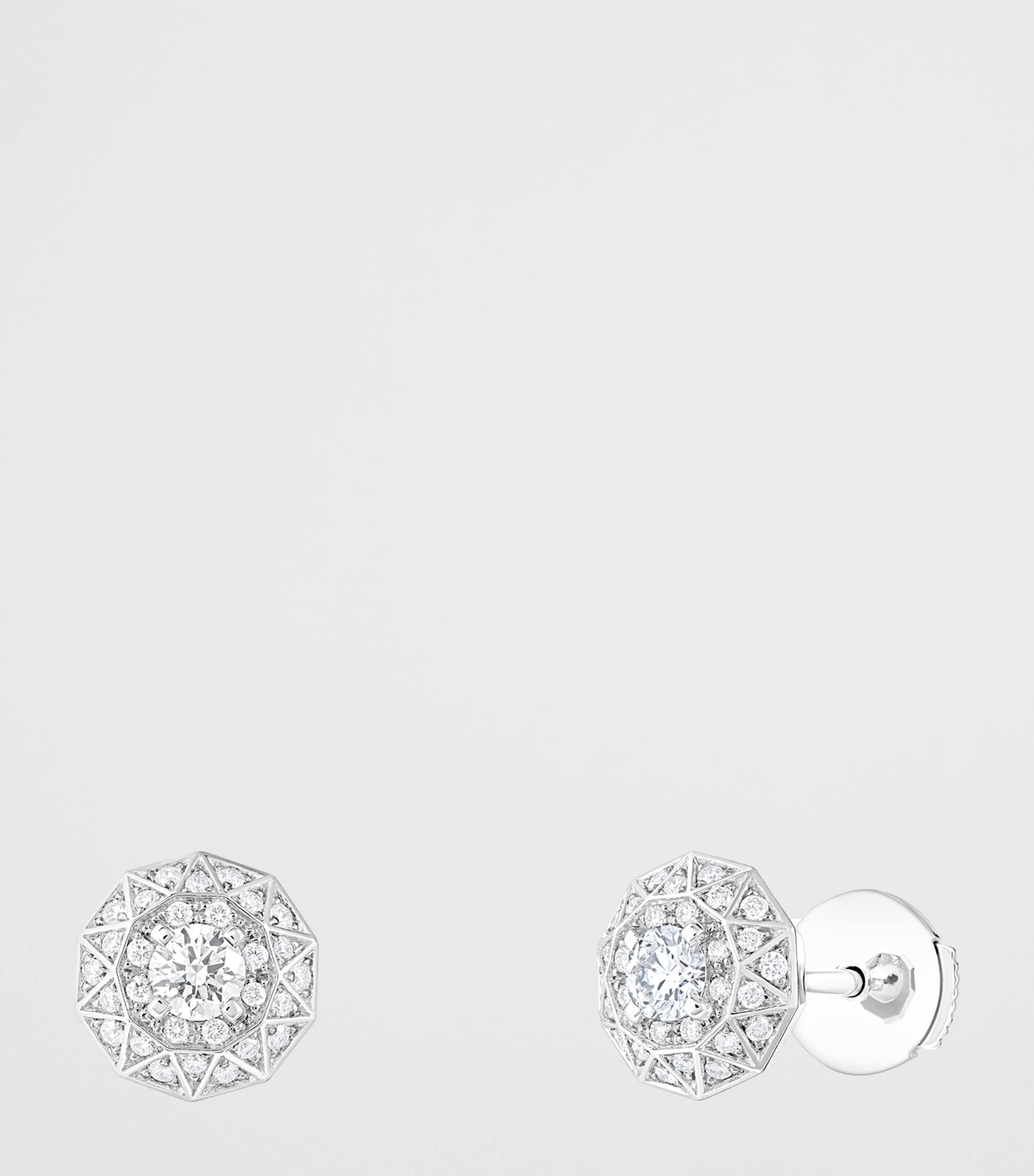 Boucheron White Gold and Diamond Etoile de Paris Stud Earrings White Gold Image 2