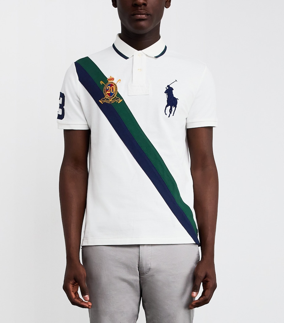 Cotton Big Polo Pony Polo Shirt WHITE Image 3
