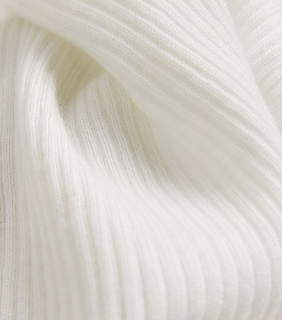 Superfine Cashmere Vest HA0327 ZINC WHITE Image 5