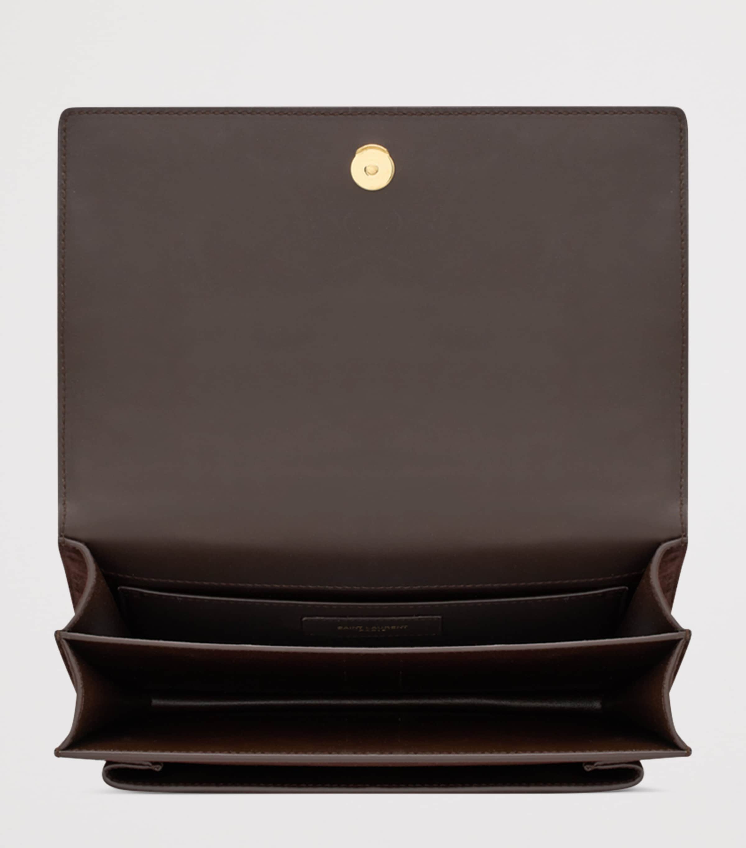Saint Laurent Medium Suede Sunset Shoulder Bag Image 5
