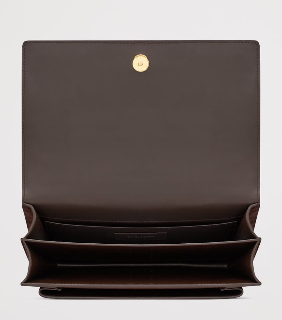 Saint Laurent Medium Suede Sunset Shoulder Bag Image 5