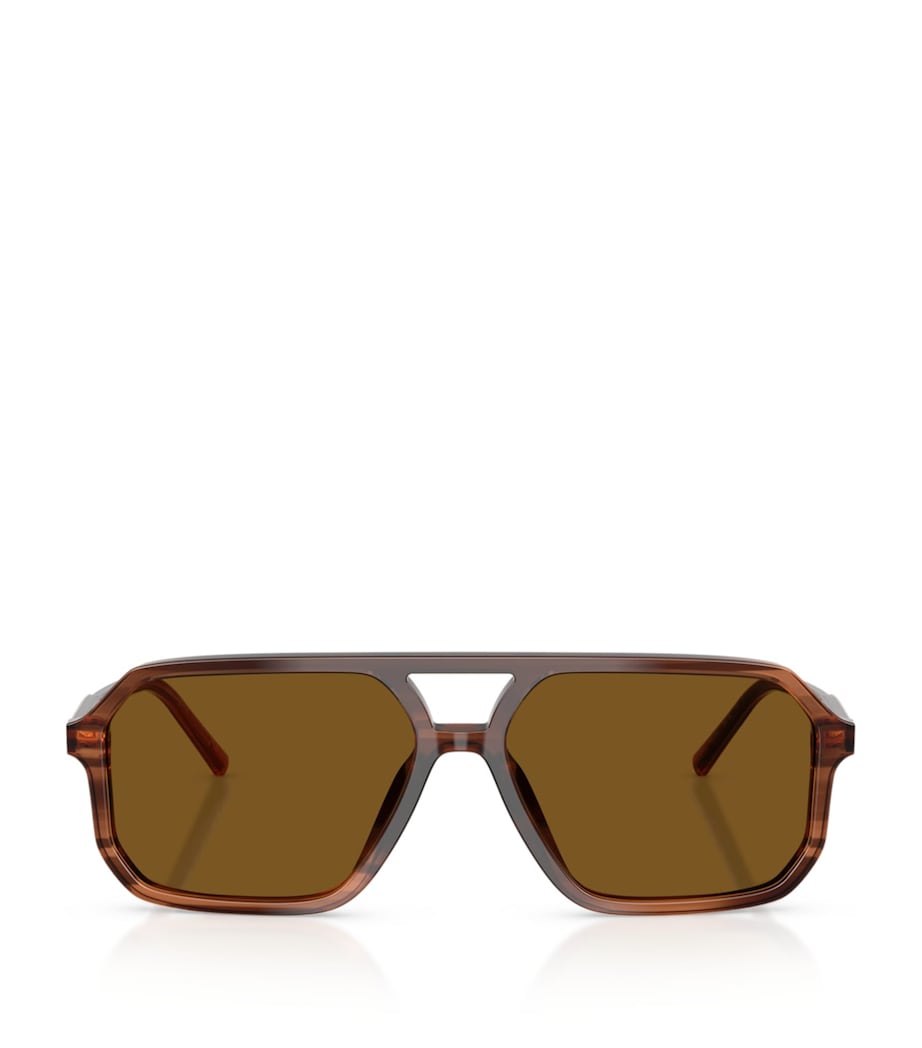 Dolce&Gabbana Acetate DG4541 Pilot Sunglasses Brown Image 1