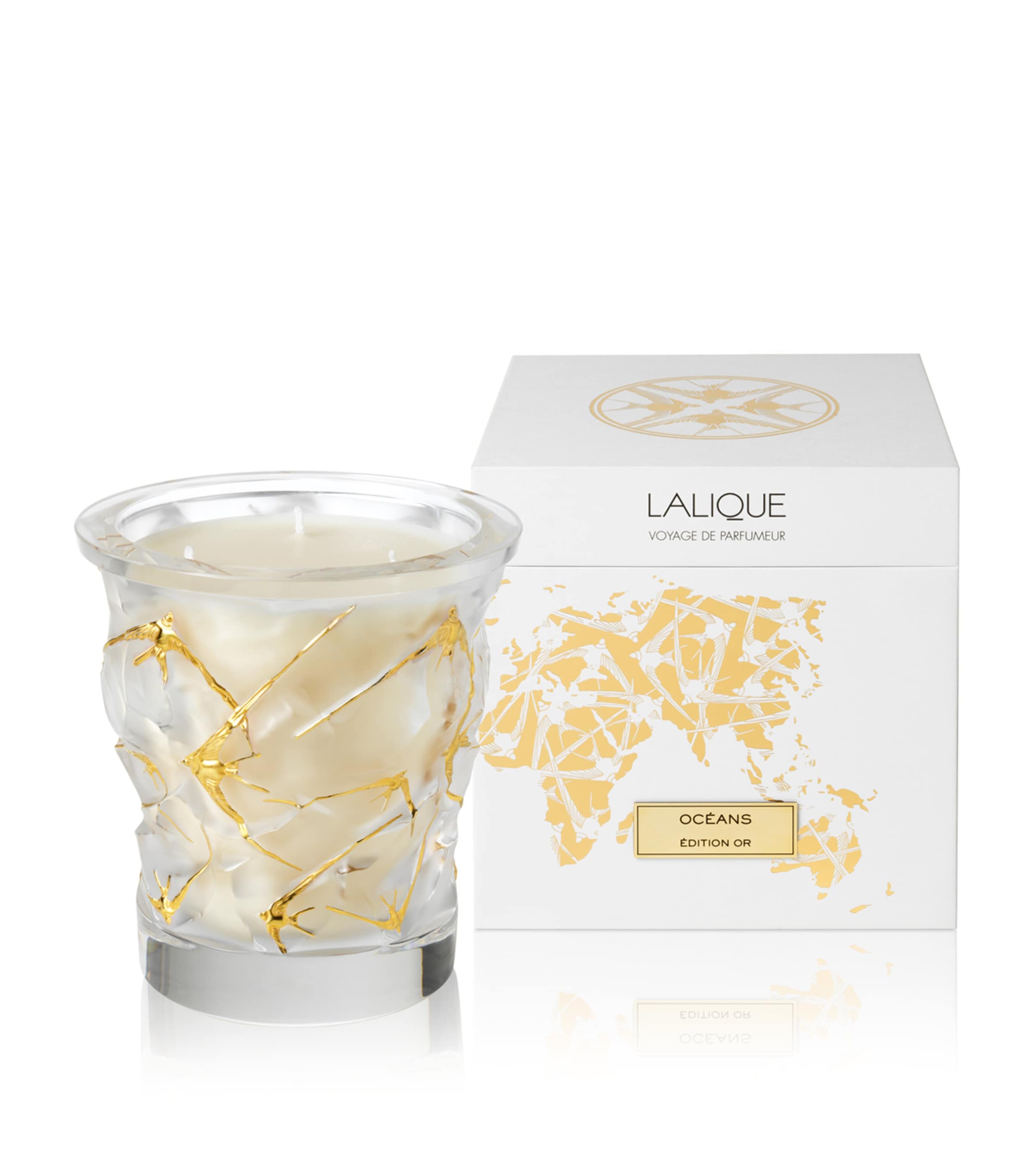 Lalique Oceans Scented Candle Gold Edition