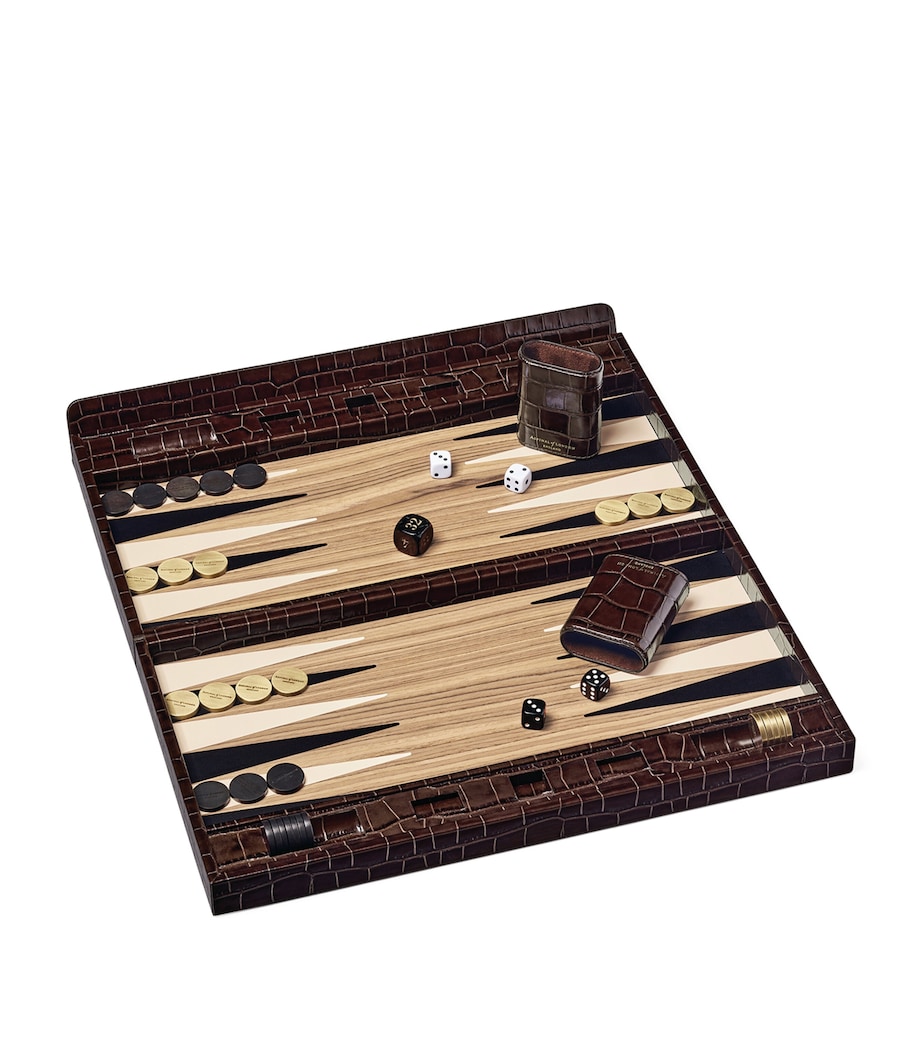 Leather Backgammon Set AMAZONBROWN Image 3