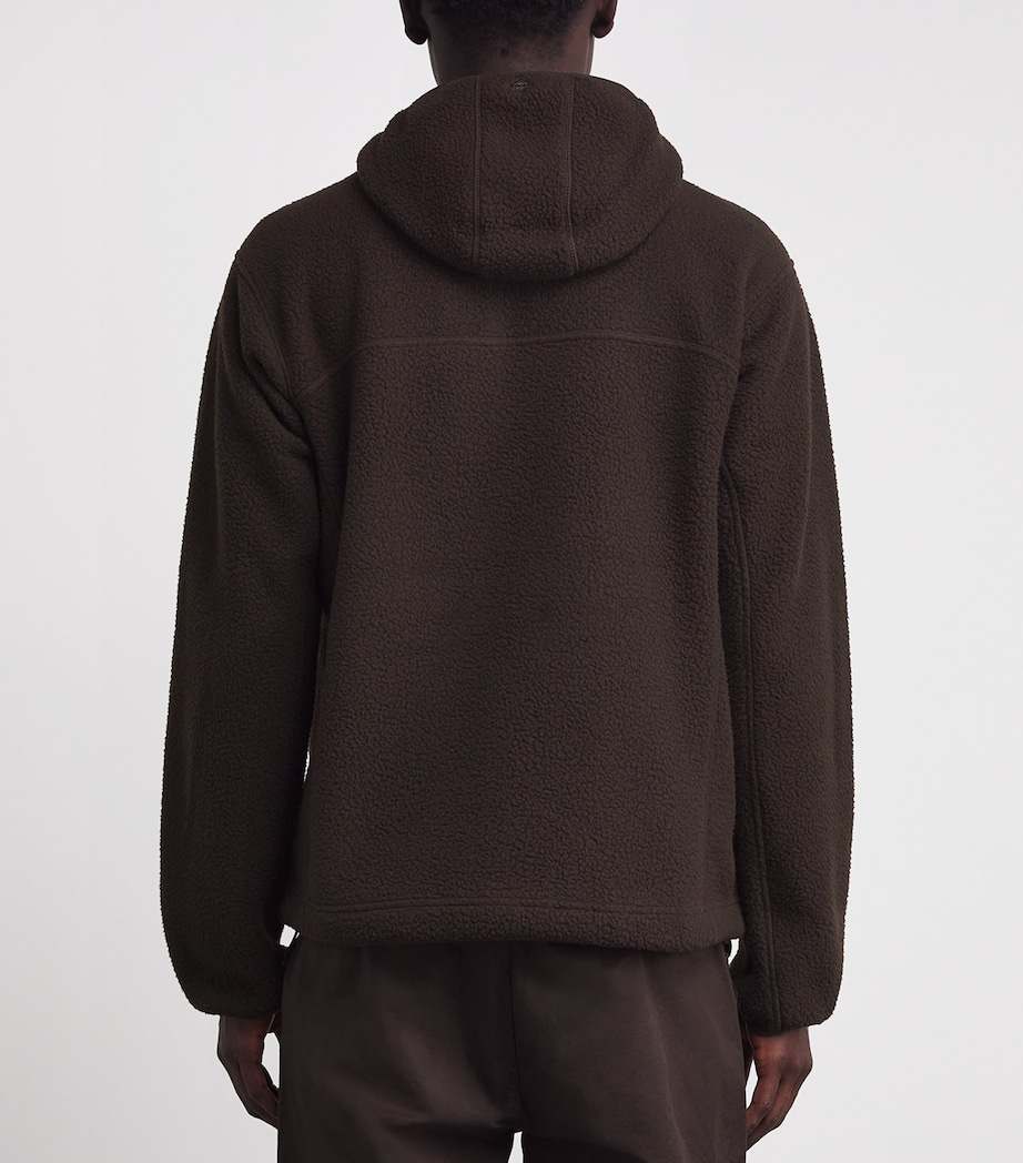 247 Borg Fleece Jacket CHOCOLATE Image 4