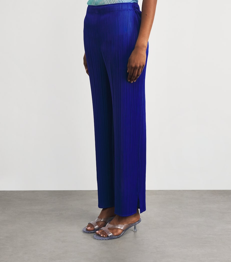 Pleats Please Issey Miyake Womens Monthly Colors May Trousers Blue Image 4